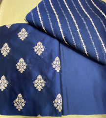 Khadi Silk With Khadi Net Duppata
