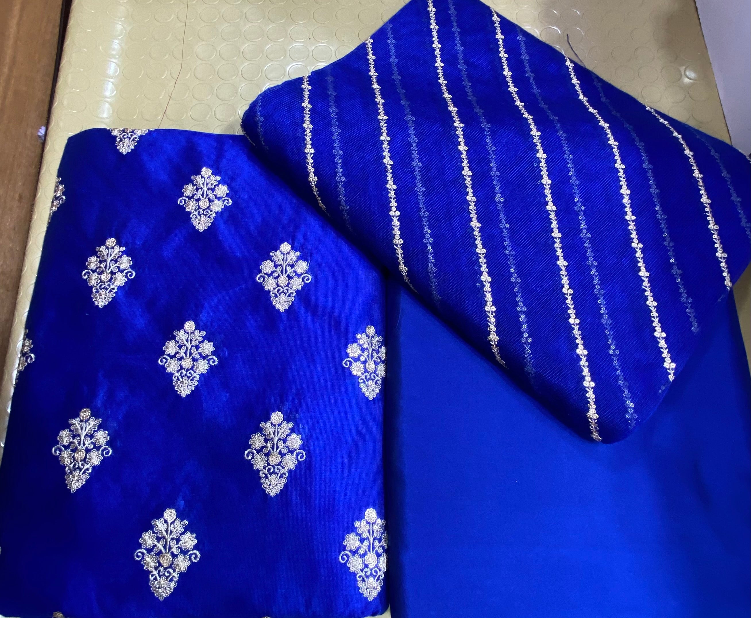 Khadi Silk With Khadi Net Duppata