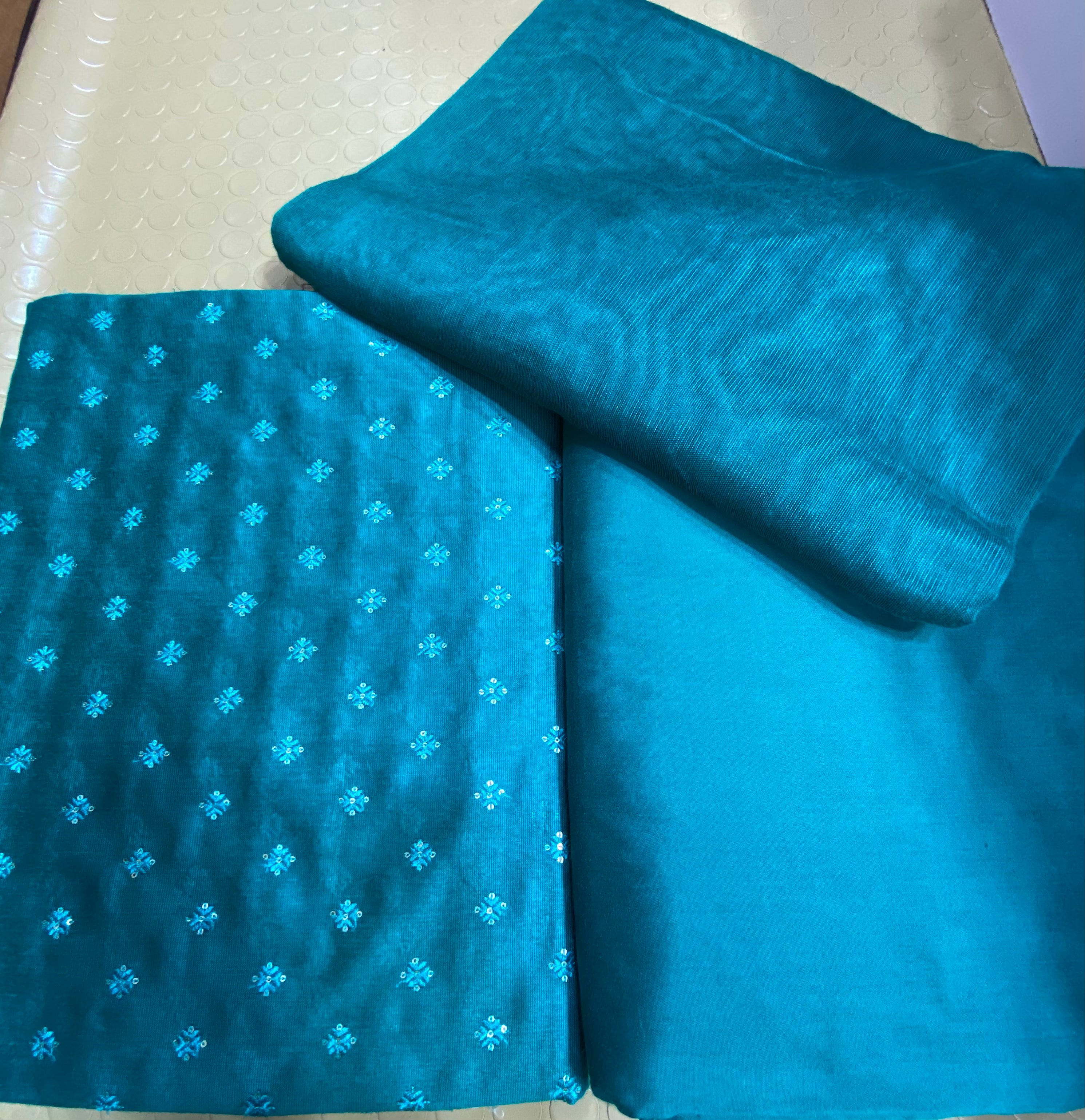 Khadi Silk with plan cotton Net Duppata