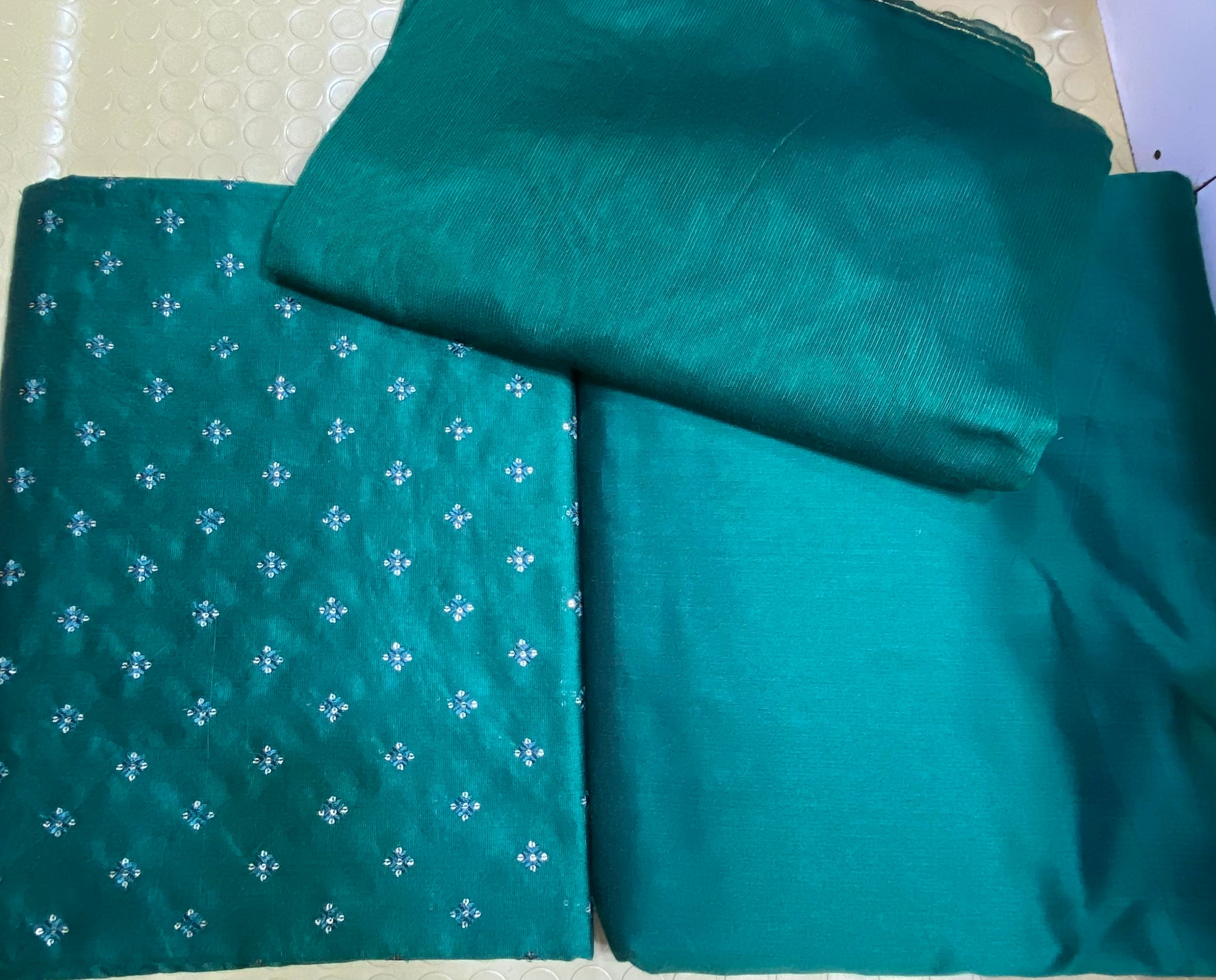 Khadi Silk with plan cotton Net Duppata