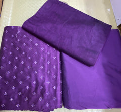 Khadi Silk with plan cotton Net Duppata