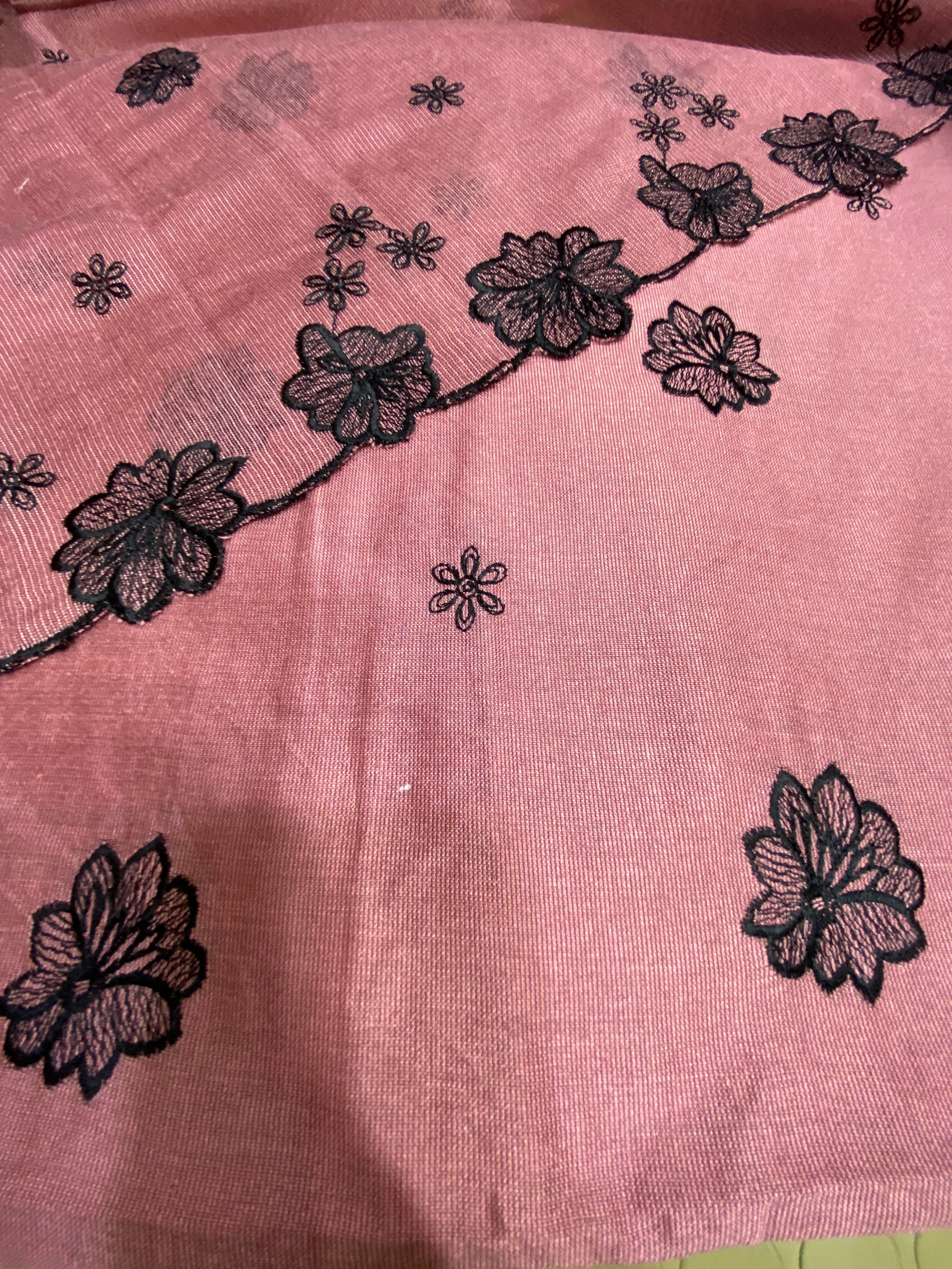 Khadi Silk With Cut Work Duppta.