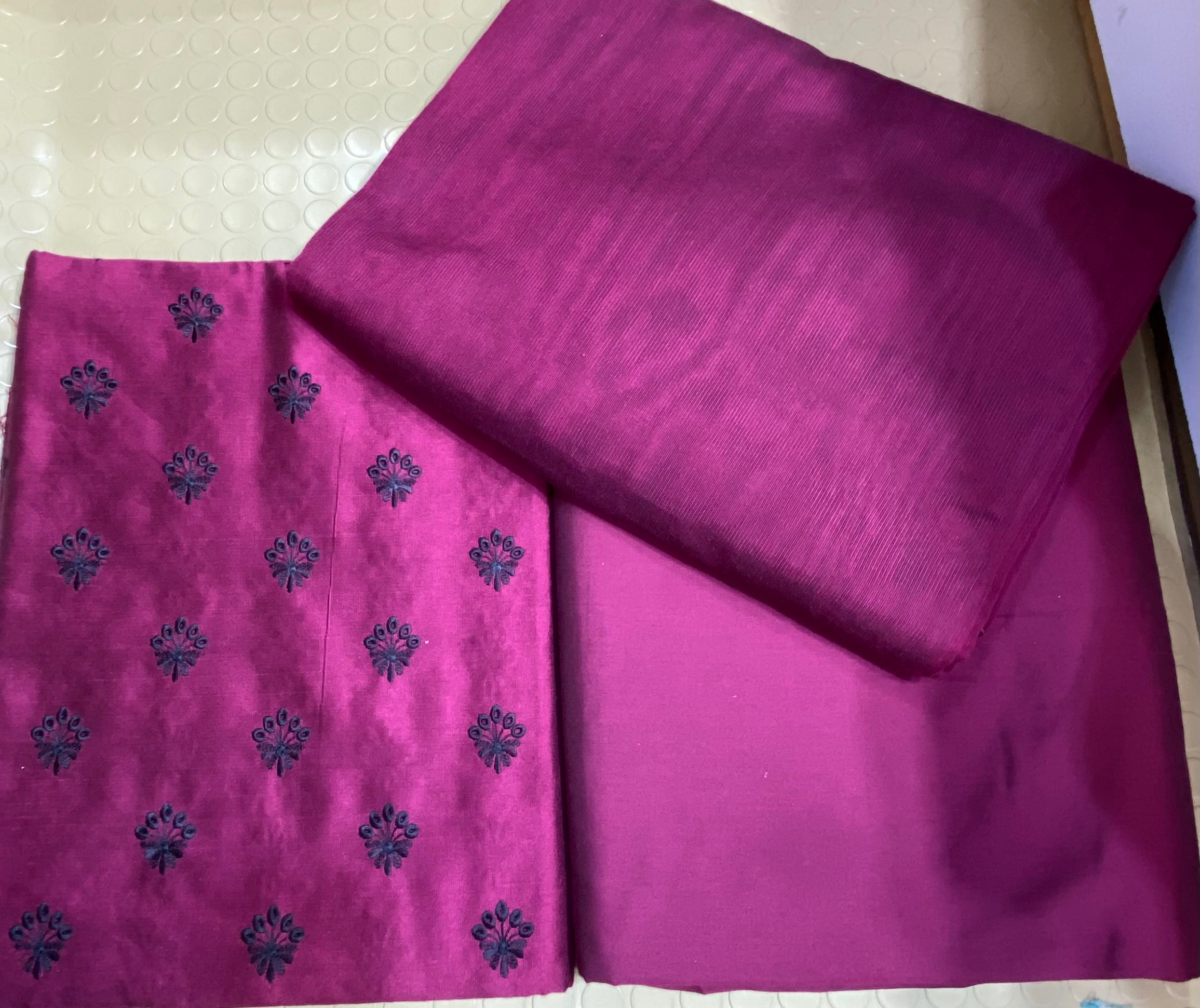 Khadi Silk With Plan Cotton Net Duppata
