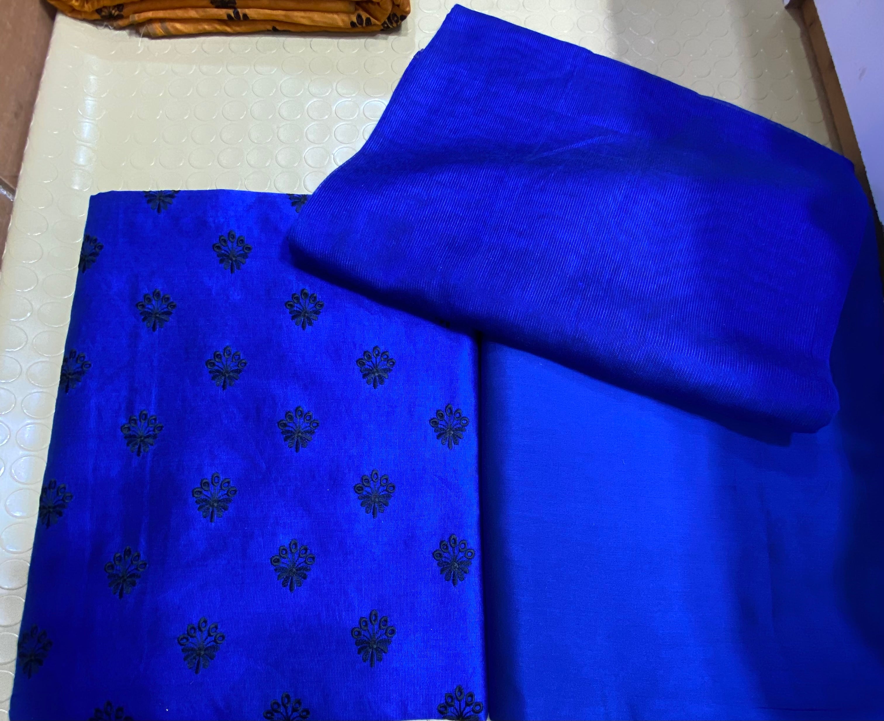 Khadi Silk With Plan Cotton Net Duppata