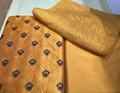 Khadi Silk With Plan Cotton Net Duppata
