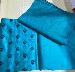 Khadi Silk With Plan Cotton Net Duppata