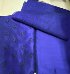 Khadi Silk With Plan Cotton Net Duppata