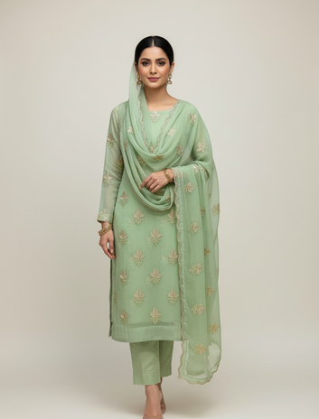 Bunch Style Chifoon Complete 3p