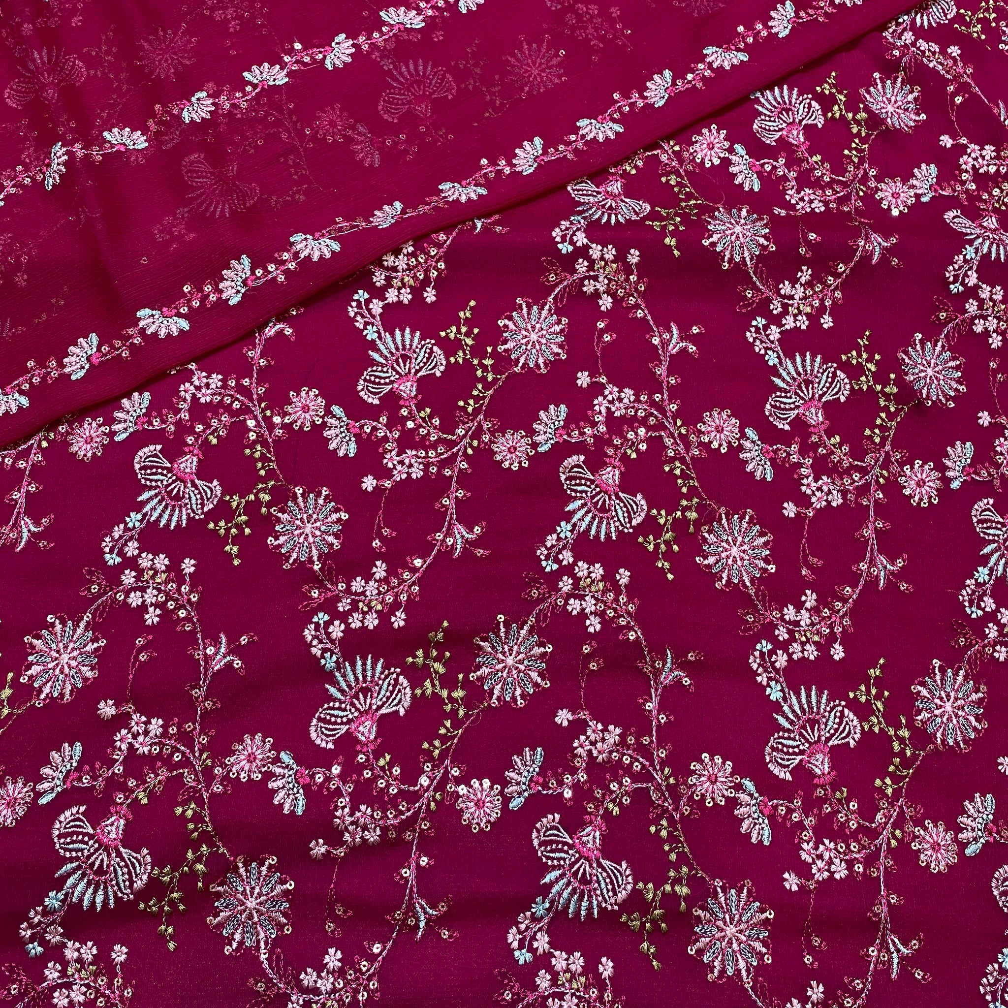 Bareeze design on chiffon 3p