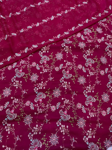 Bareeze design on chiffon 3p