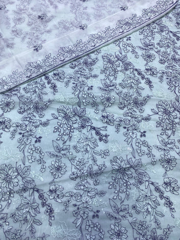 Bareeze design on chiffon fabric