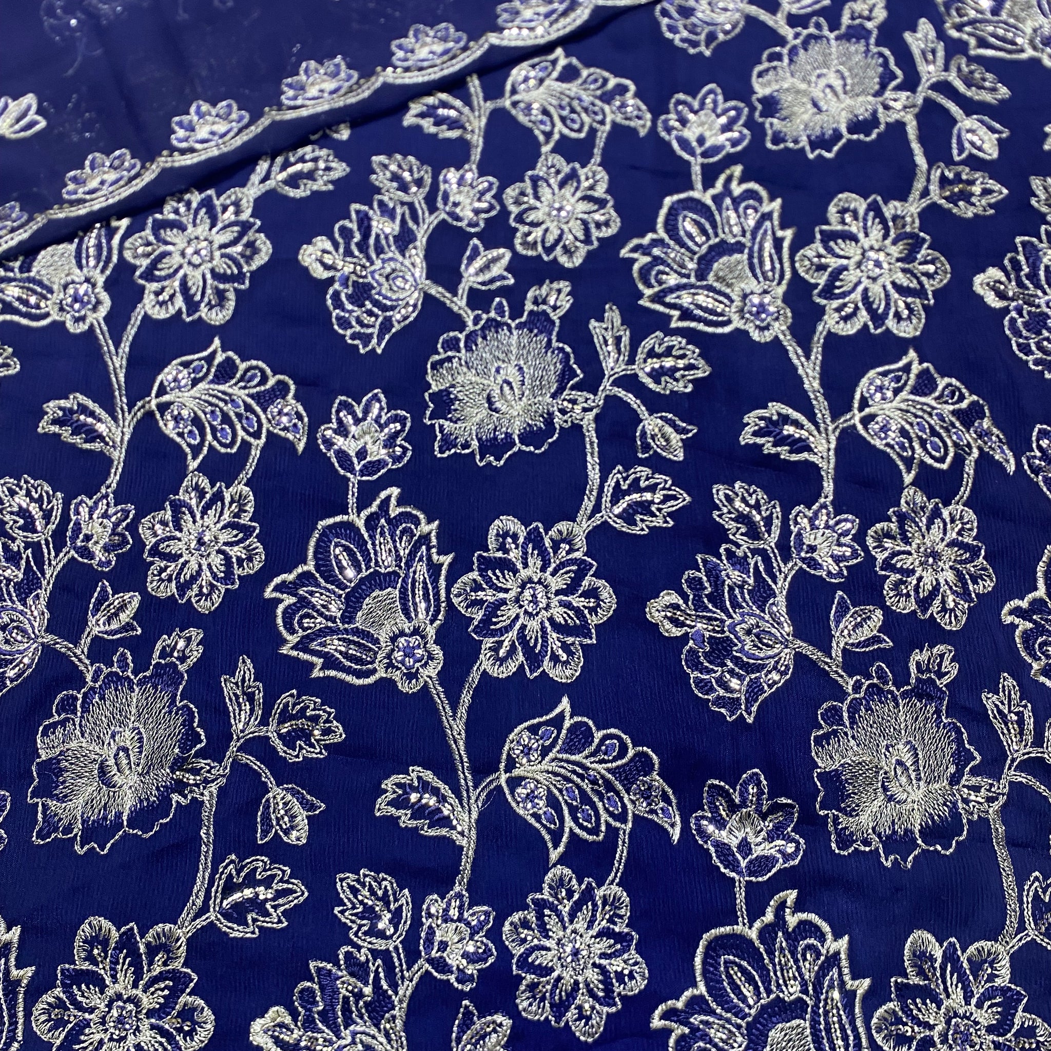 Bareeze design on chiffon fabric