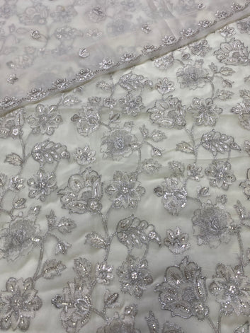 Bareeze design on chiffon fabric