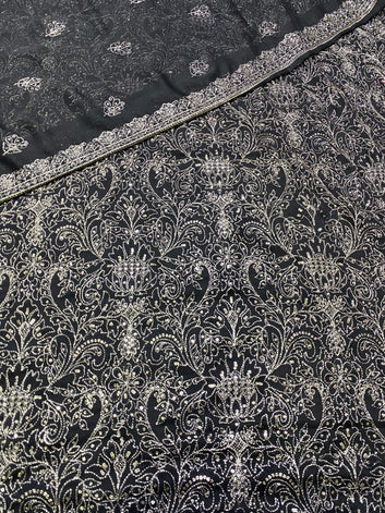 Bareeze Design On Chiffon fabric