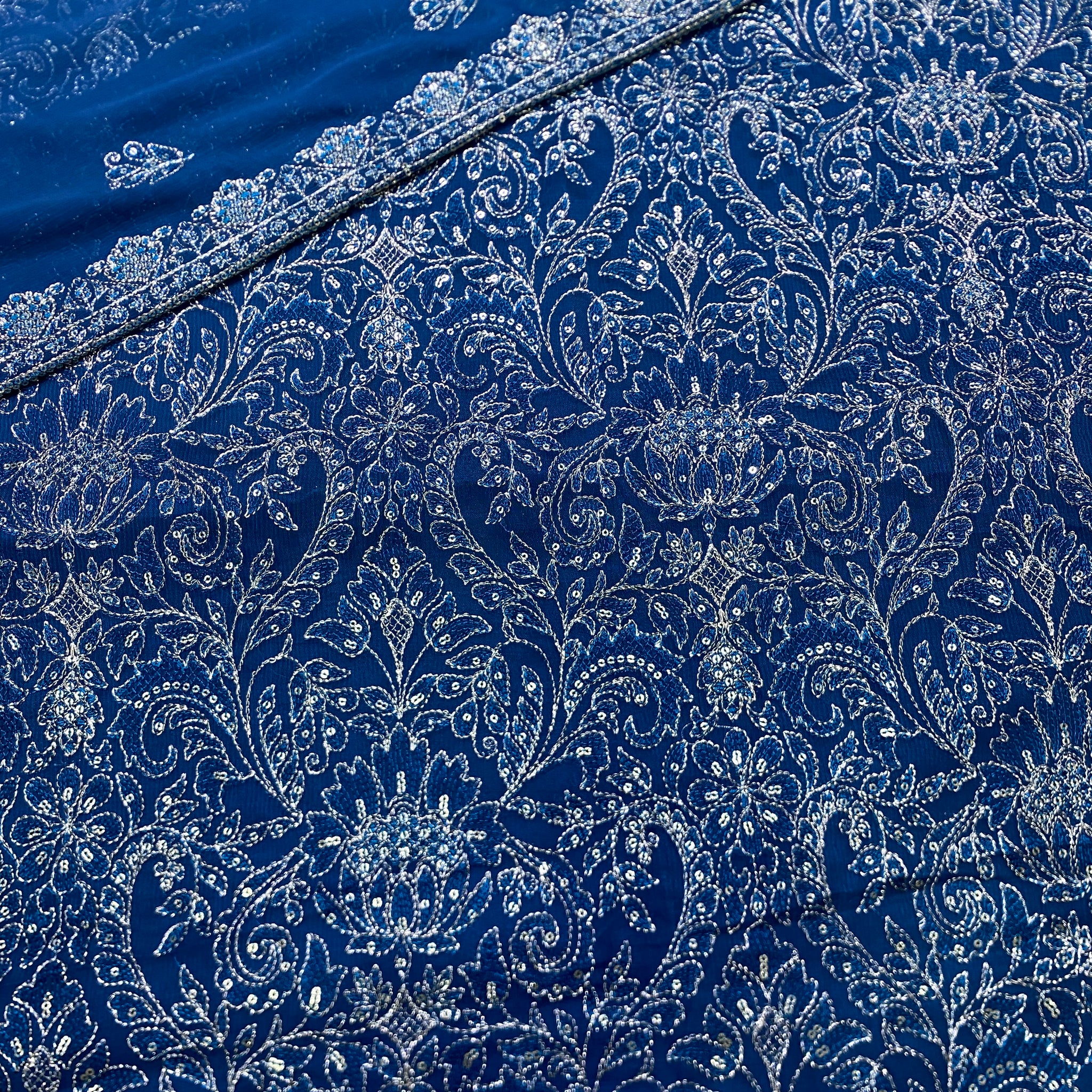 Bareeze Design On Chiffon fabric