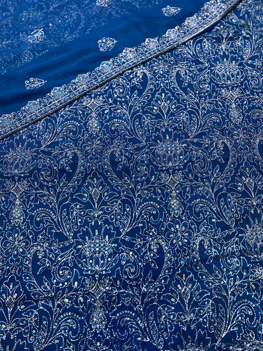 Bareeze Design On Chiffon fabric