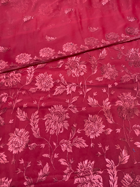 Bareeze Design On Chiffon