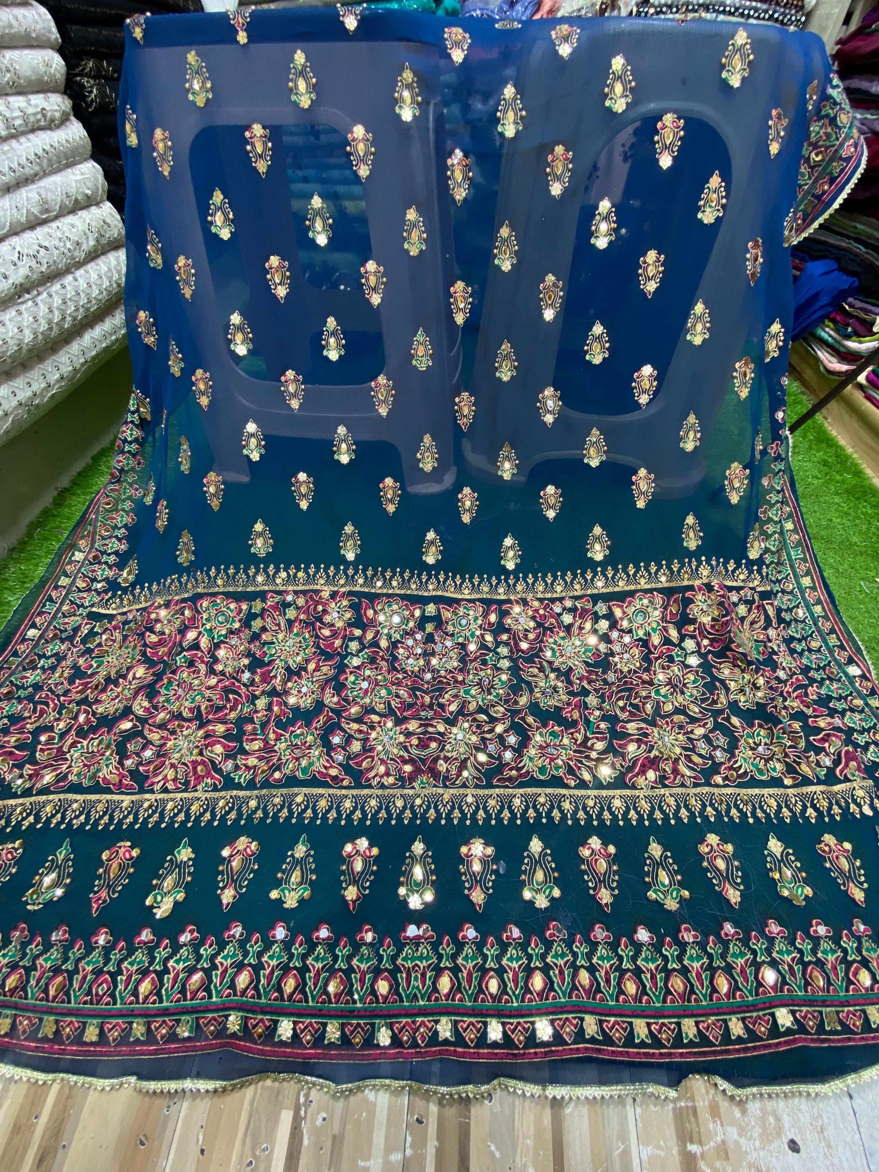 Chunri Block Printed Duppta