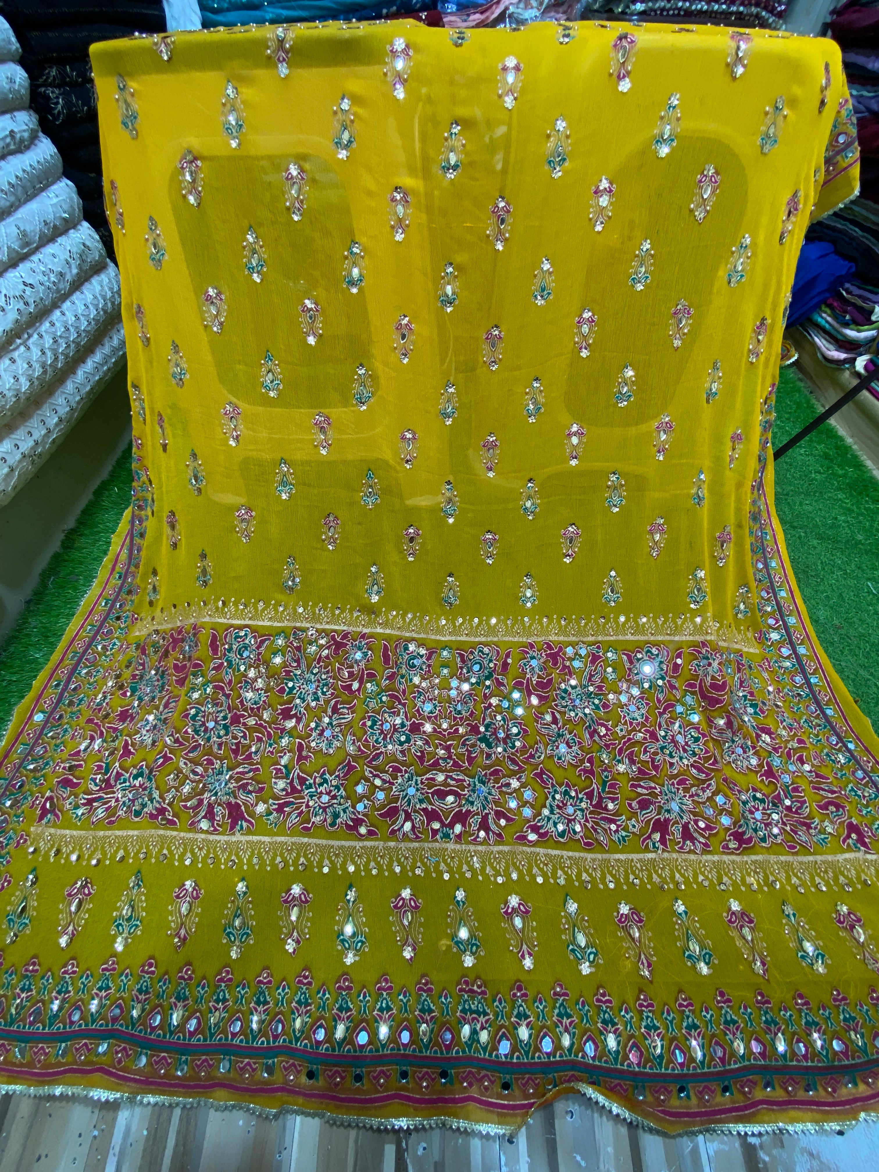 Chunri Block Printed Duppta