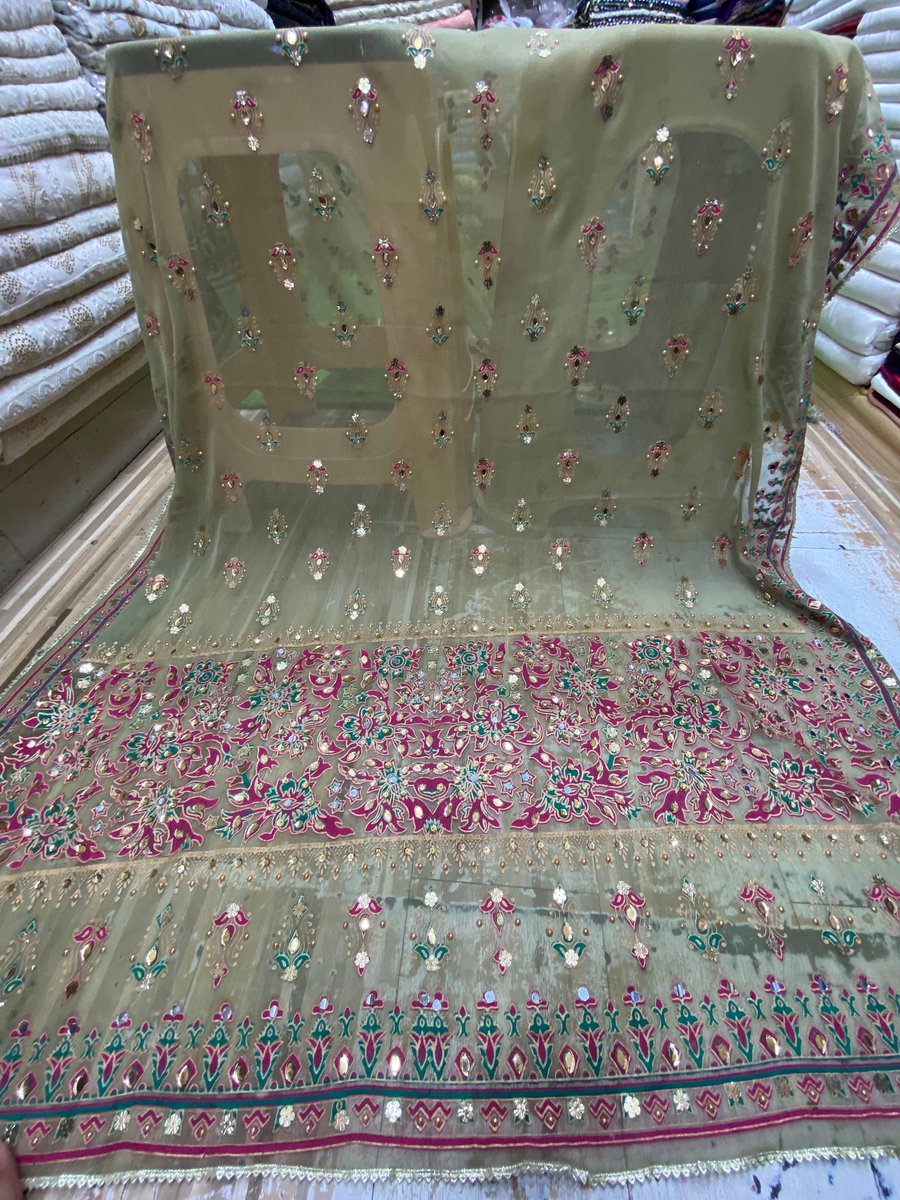 Chunri Block Printed Duppta