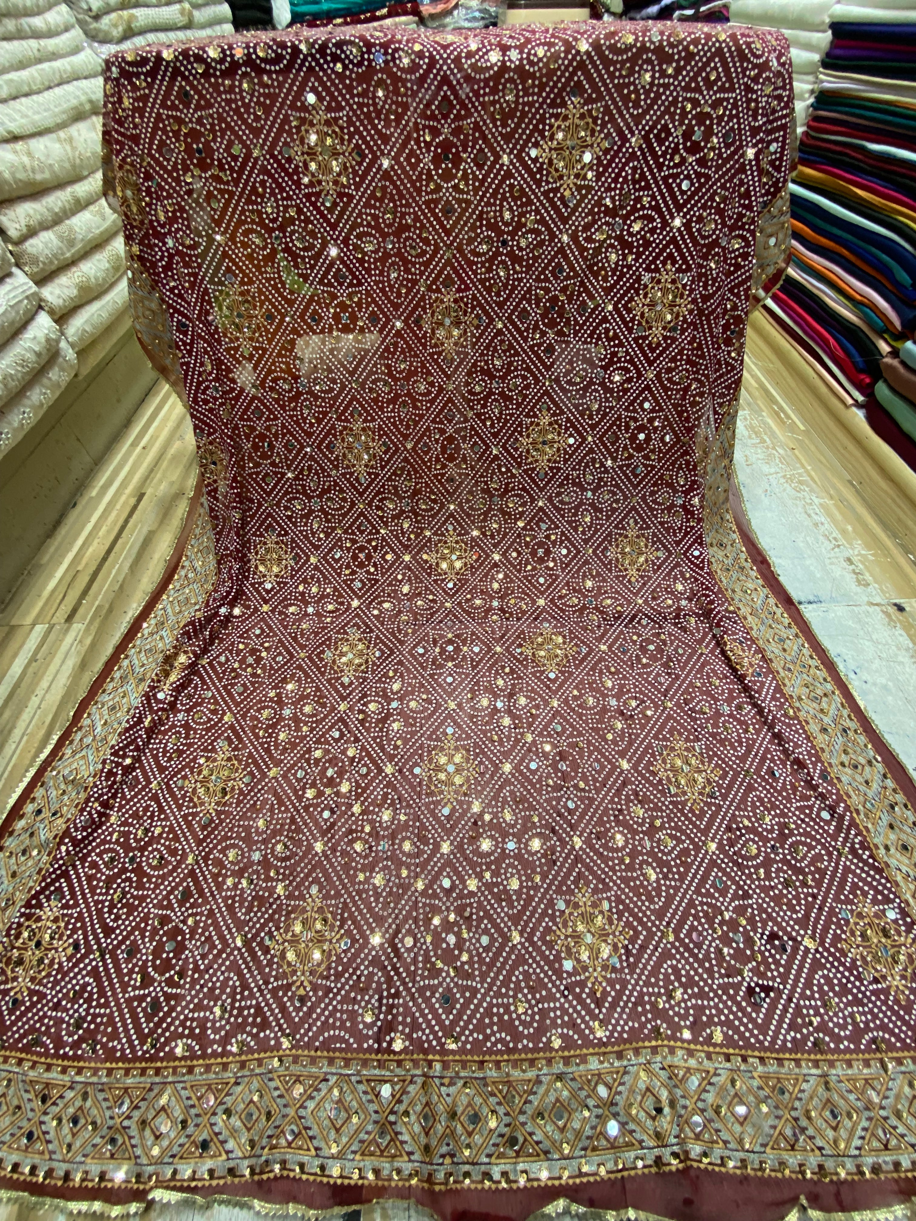 Chunri Block Printed Duppta