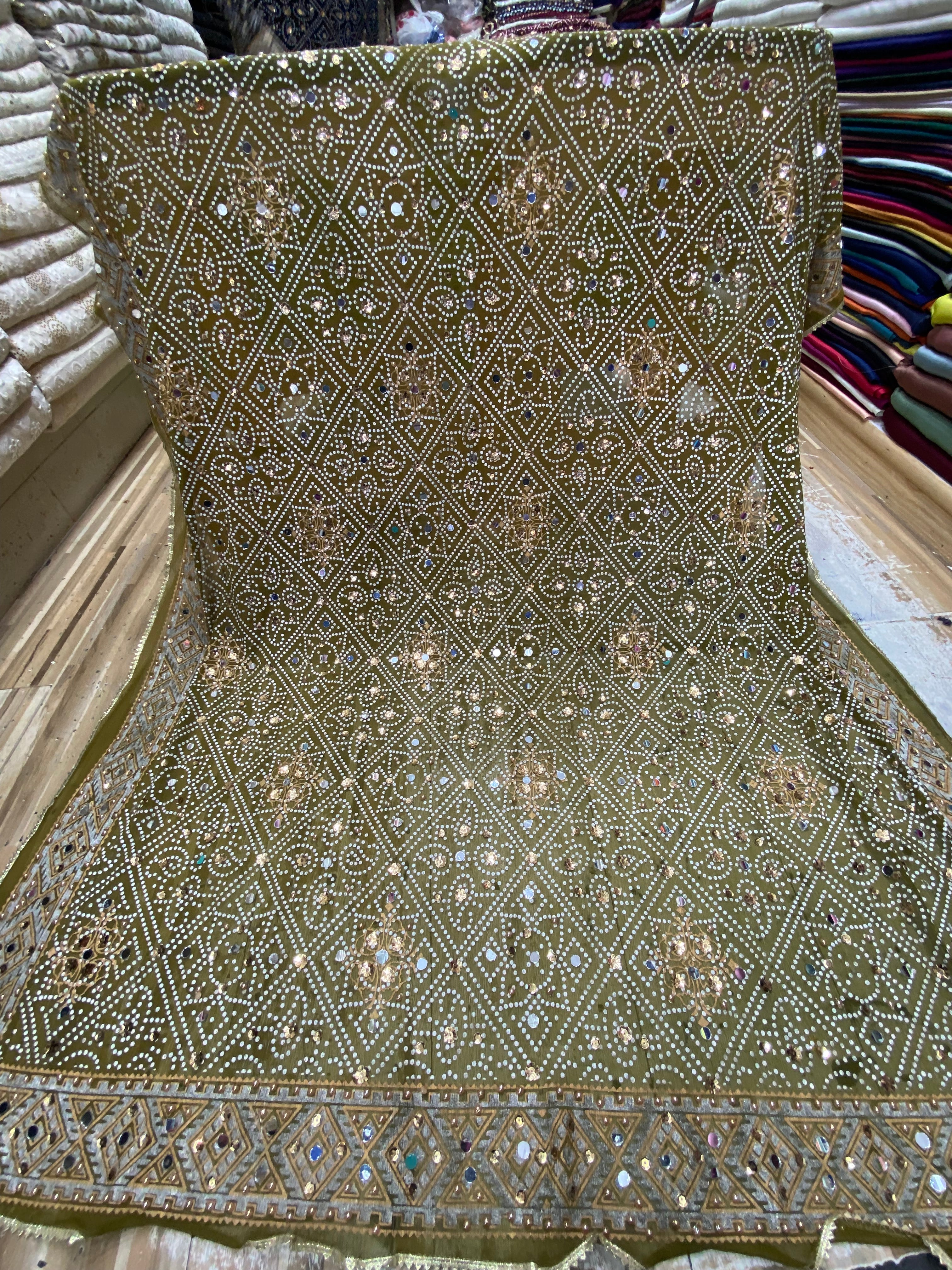 Chunri Block Printed Duppta
