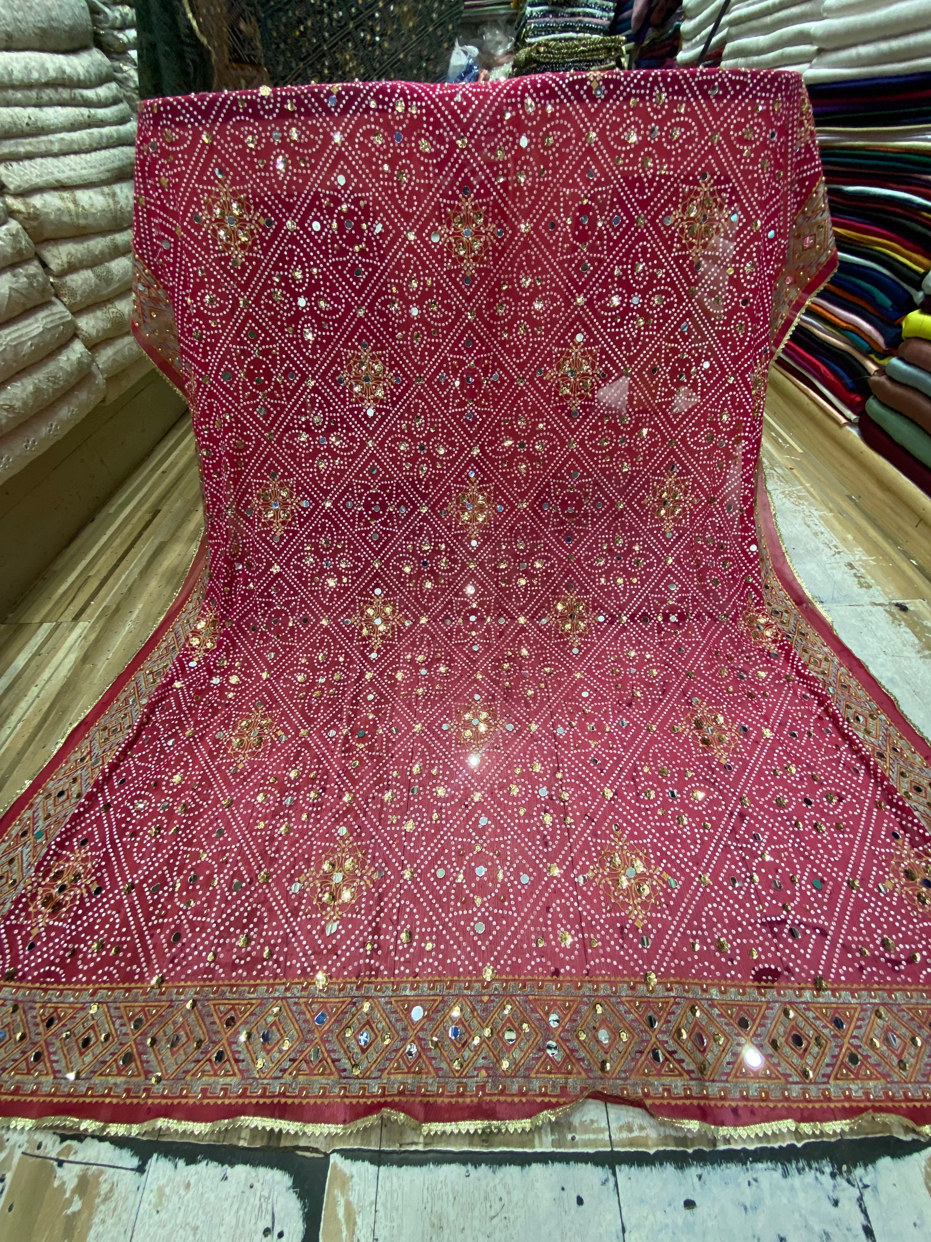 Chunri Block Printed Duppta