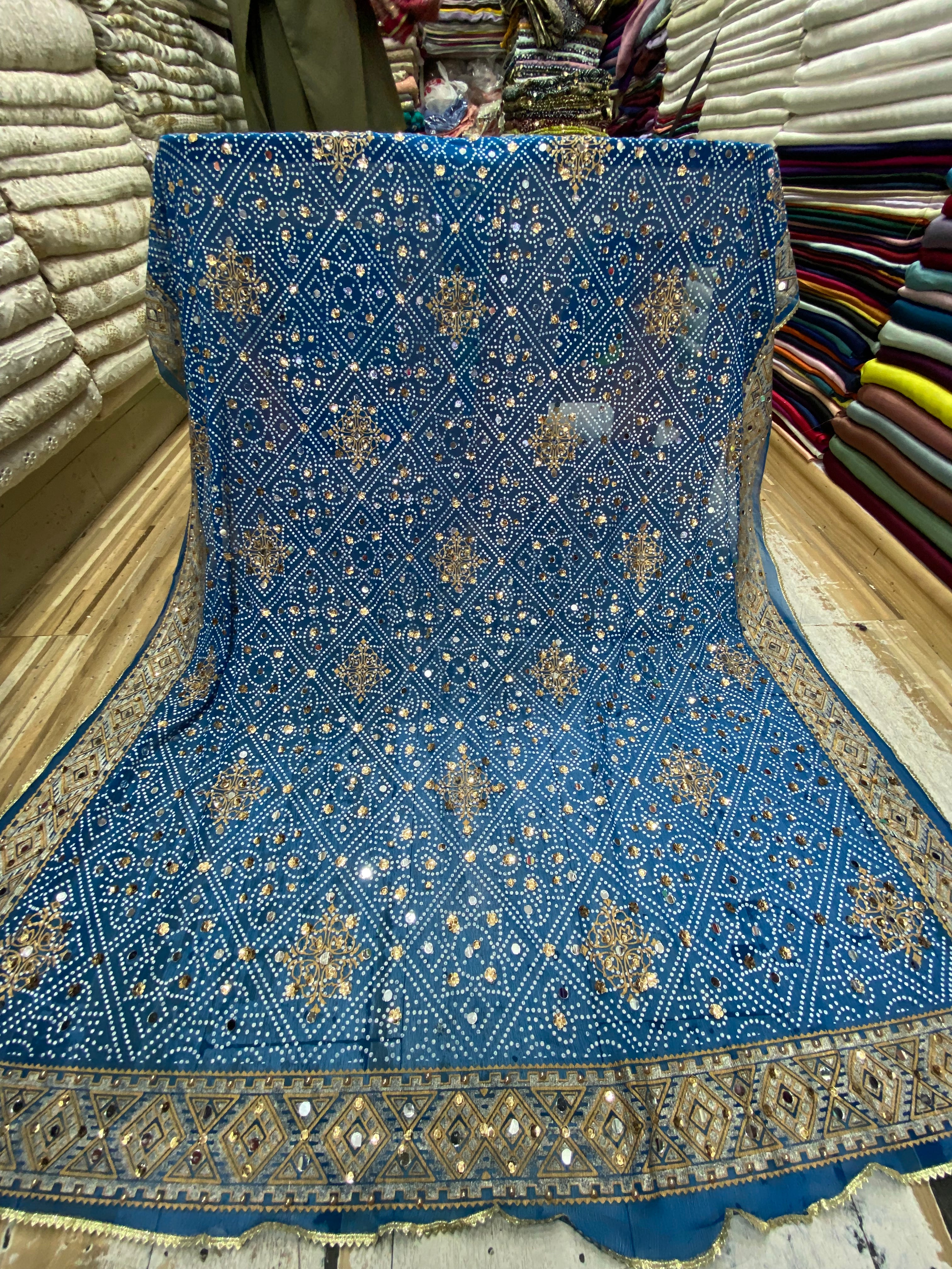 Chunri Block Printed Duppta