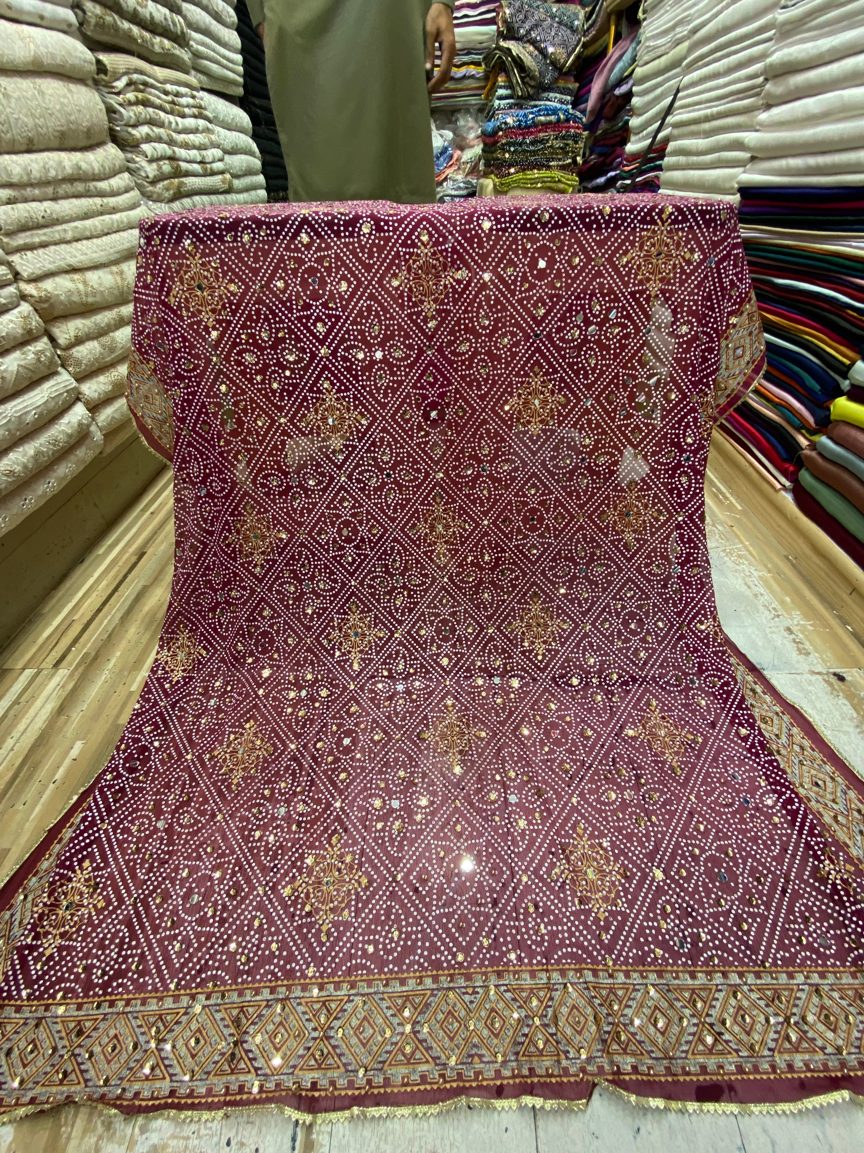 Chunri Block Printed Duppta