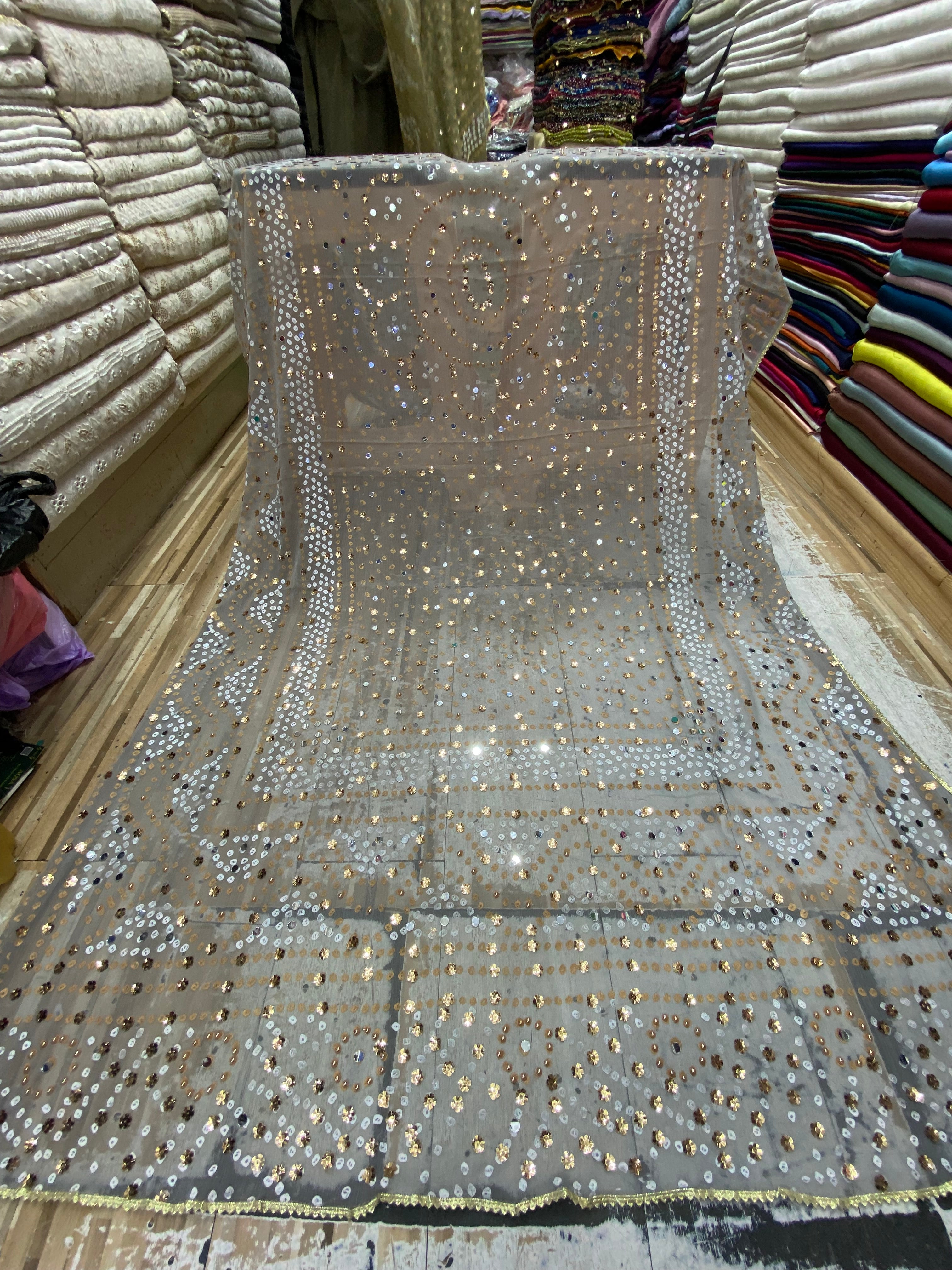 Chunri Block printed Duppta