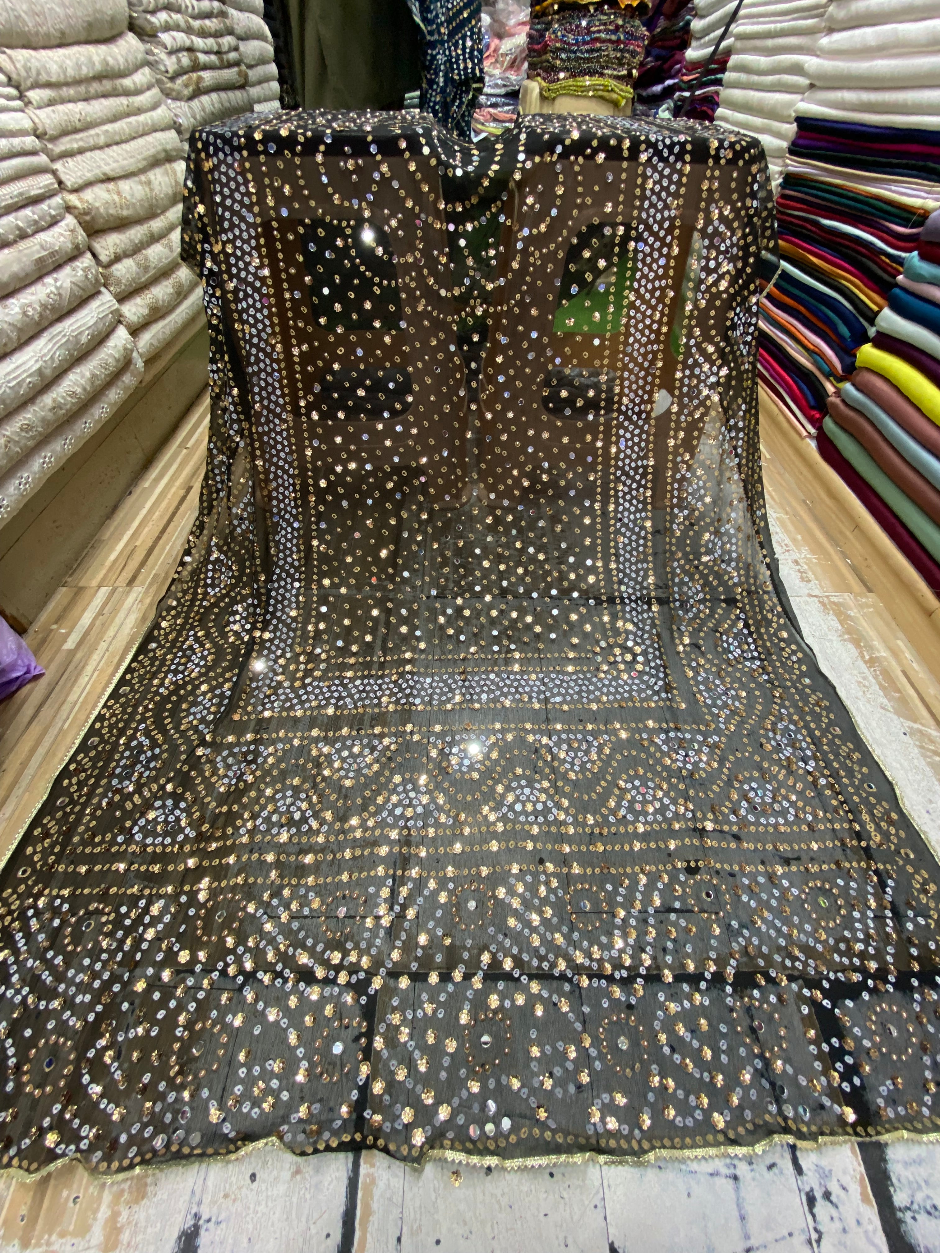 Chunri Block printed Duppta