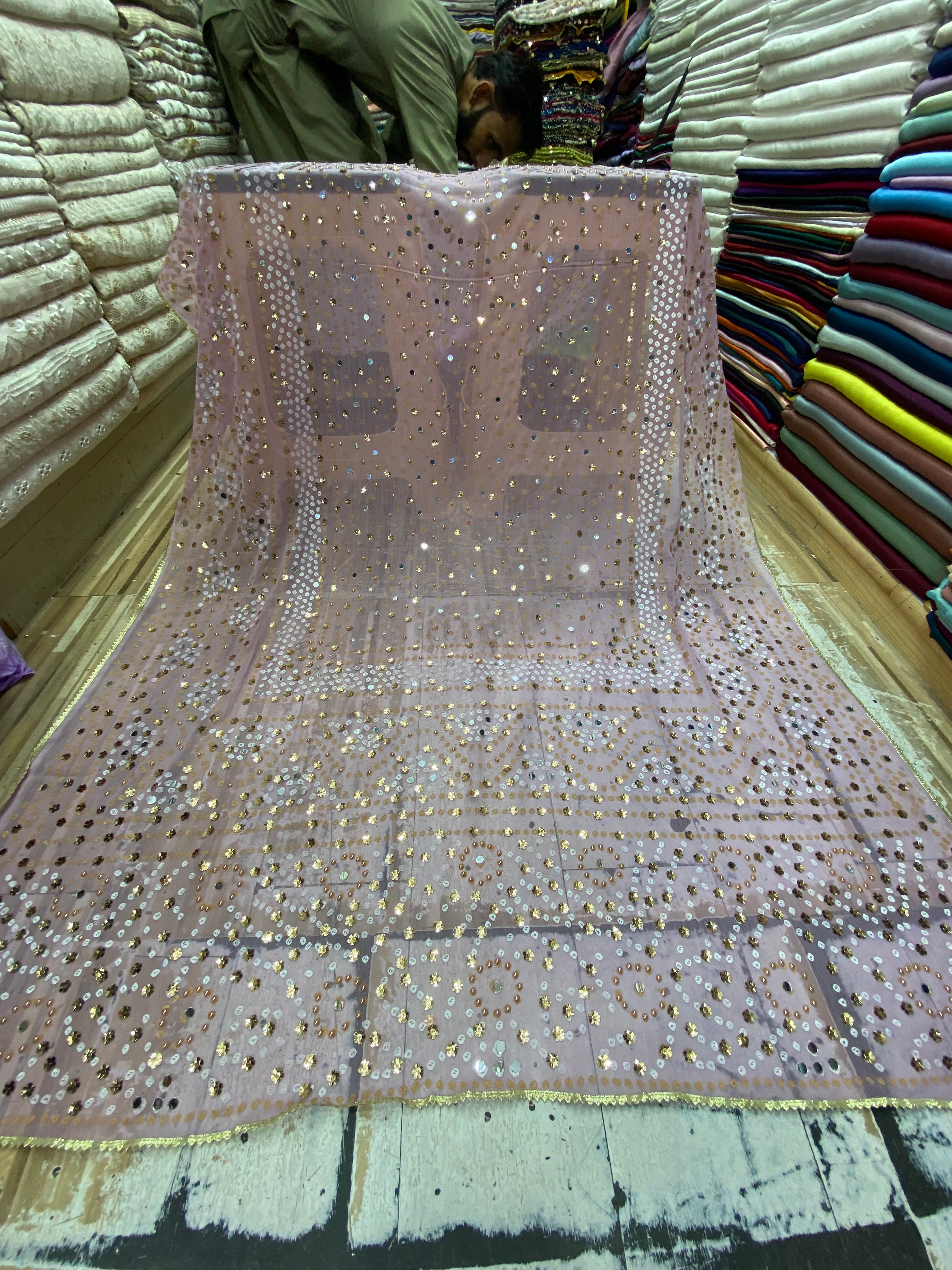 Chunri Block printed Duppta