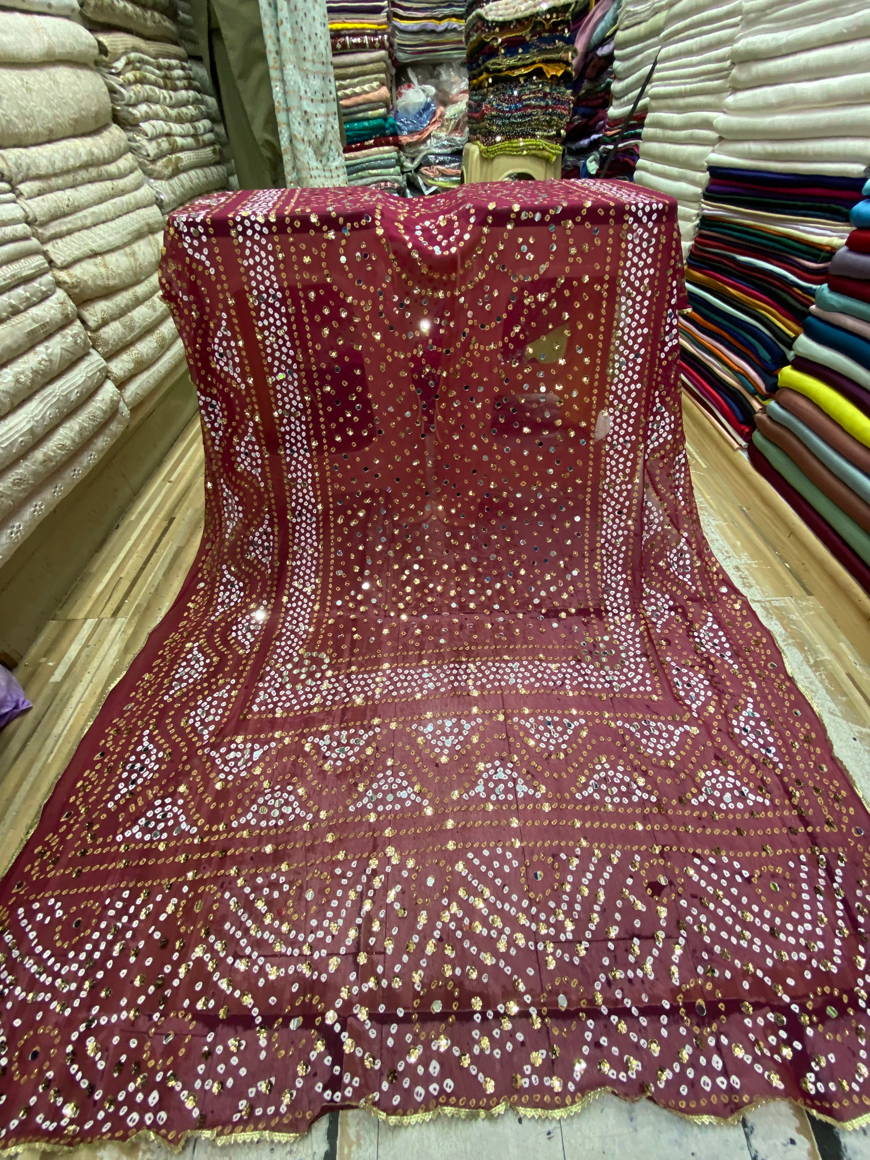 Chunri Block printed Duppta