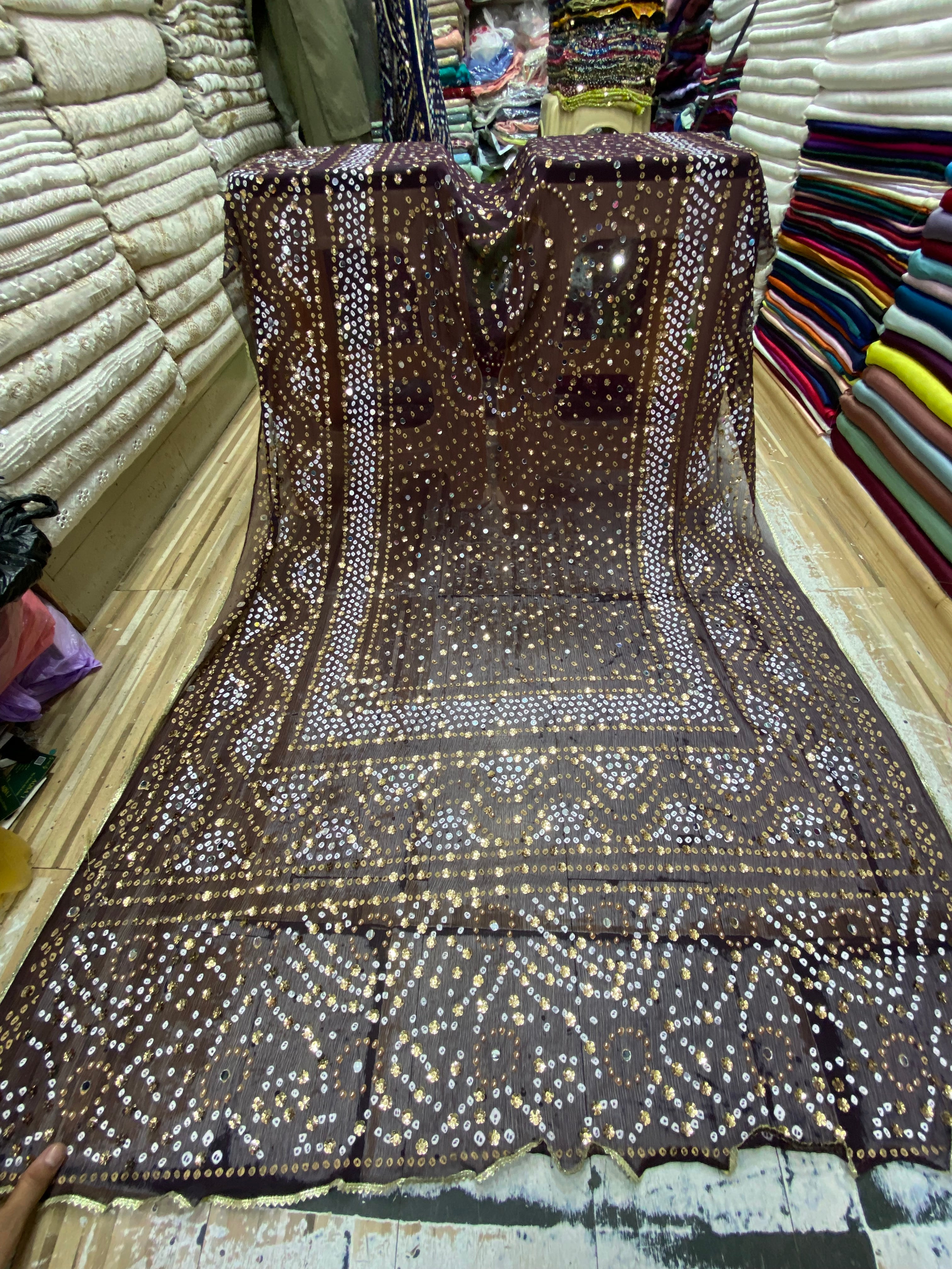 Chunri Block printed Duppta