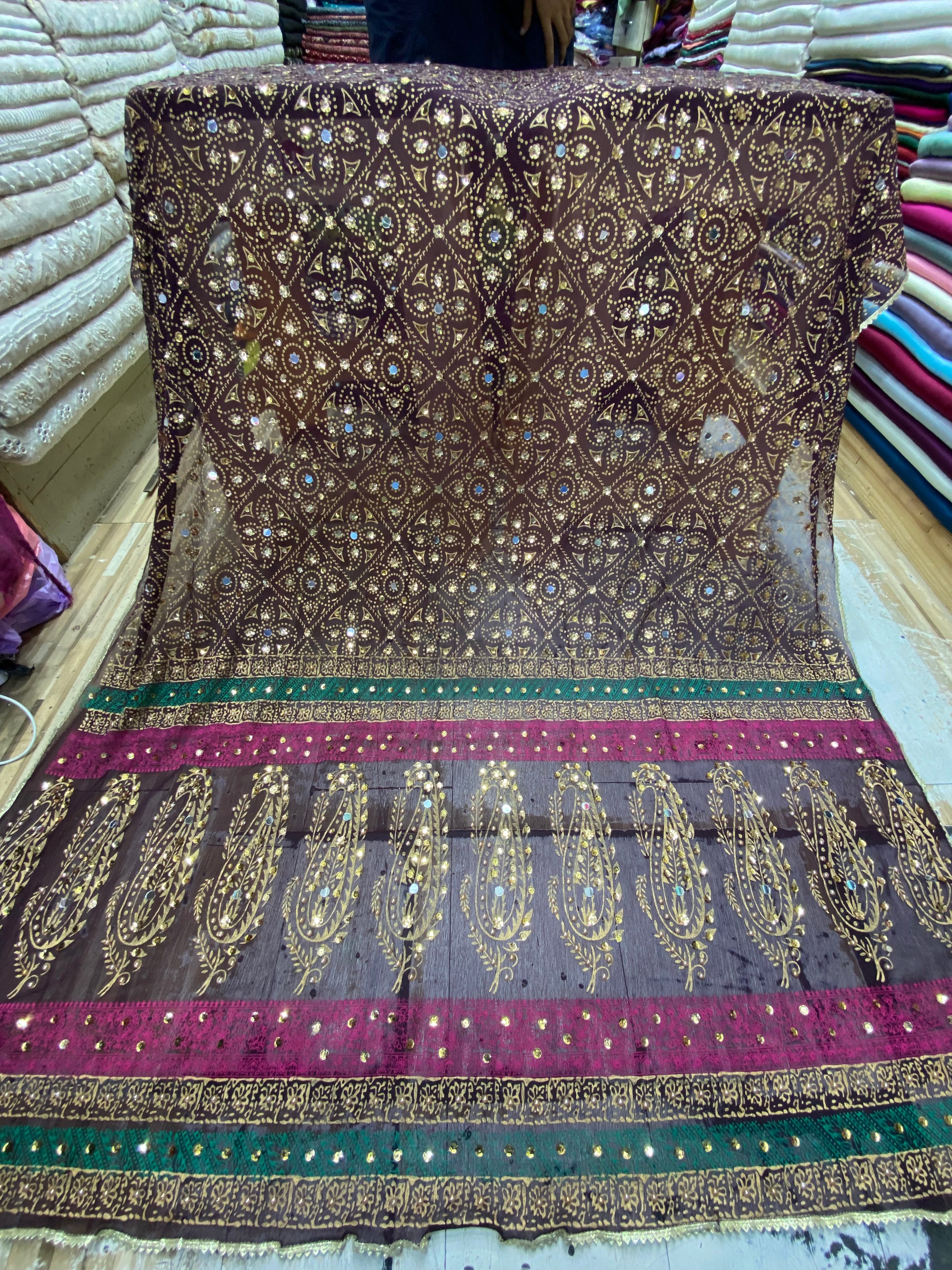 Chunri Block Printed Duppta