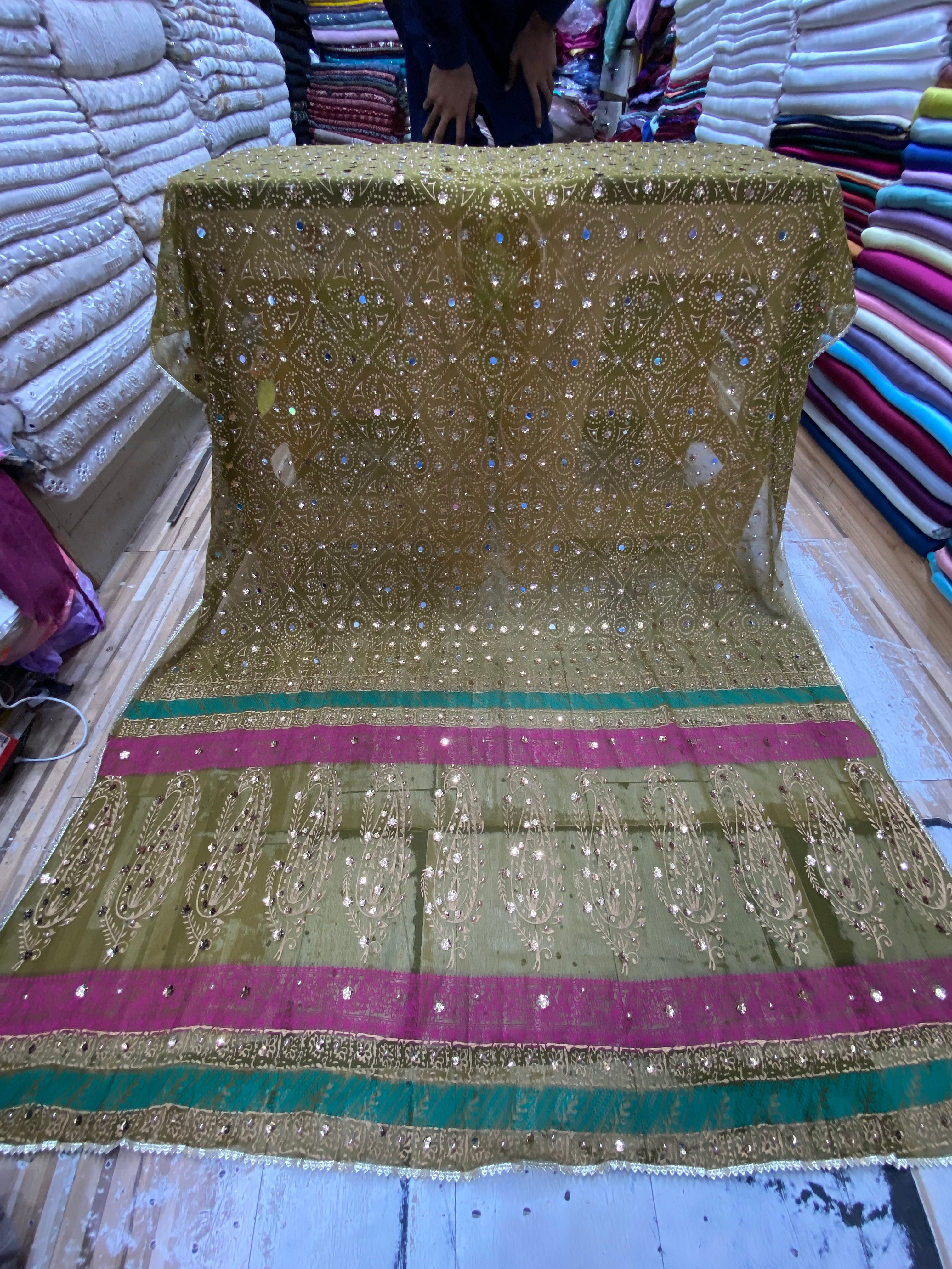 Chunri Block Printed Duppta