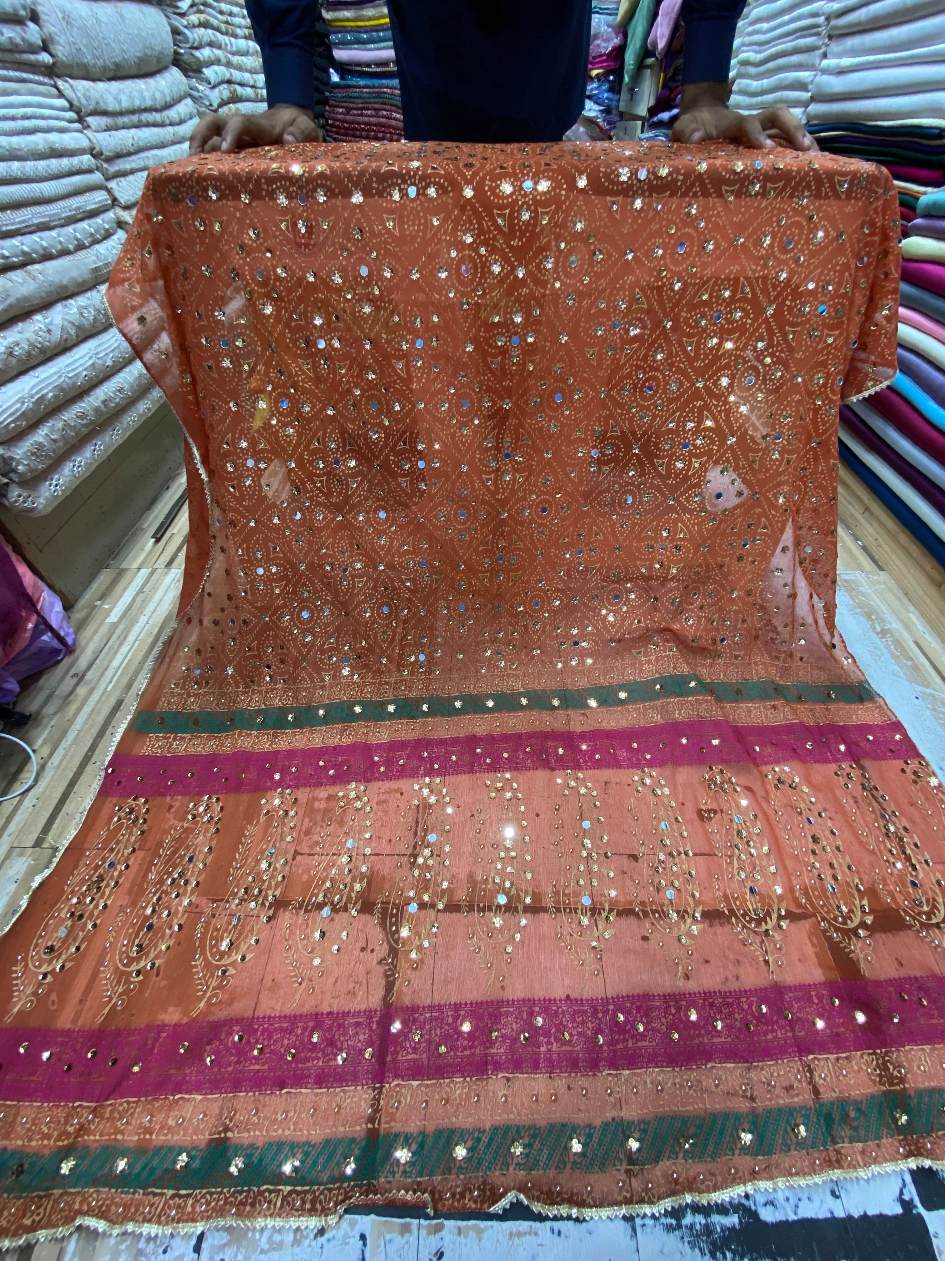Chunri Block Printed Duppta