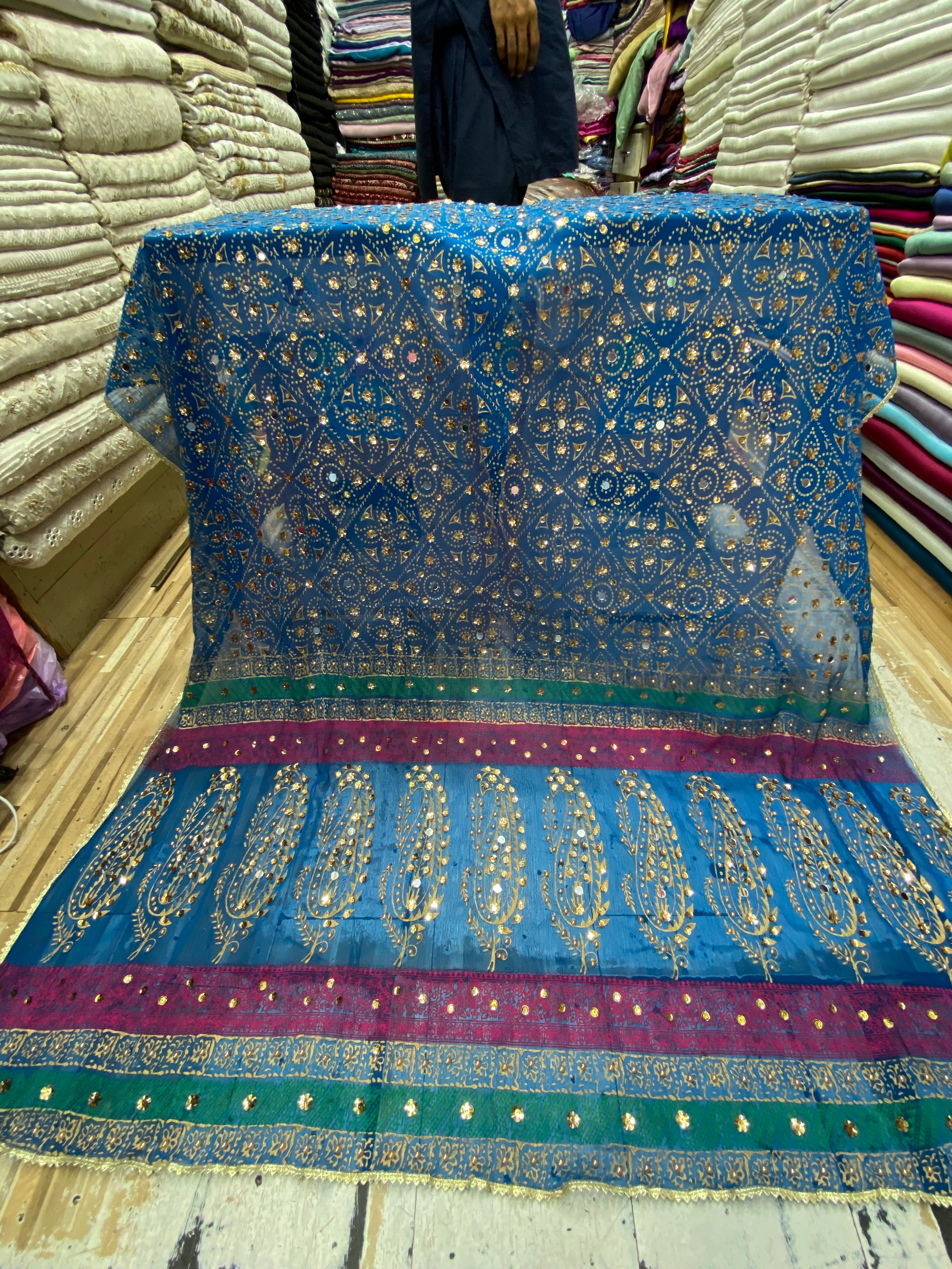 Chunri Block Printed Duppta