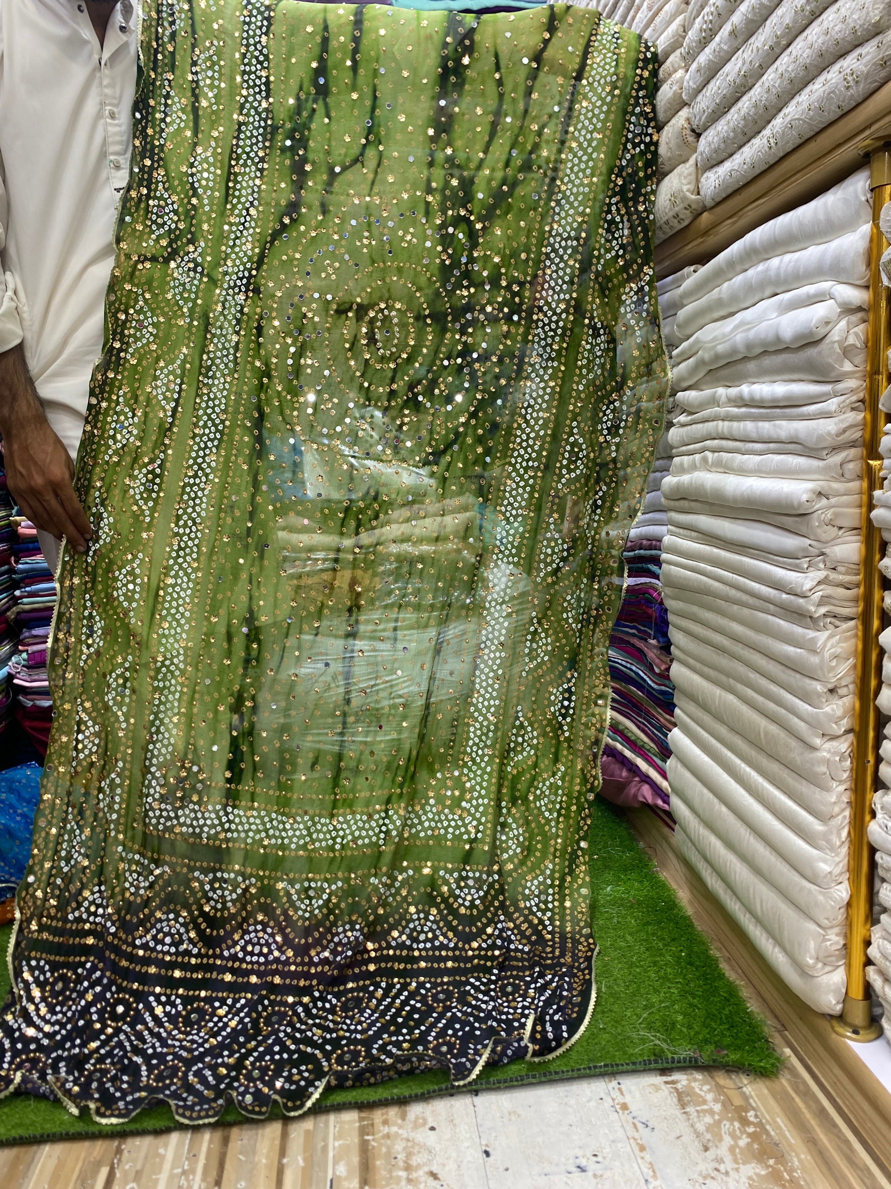 Double shaded Chunri Duppta On Chiffon