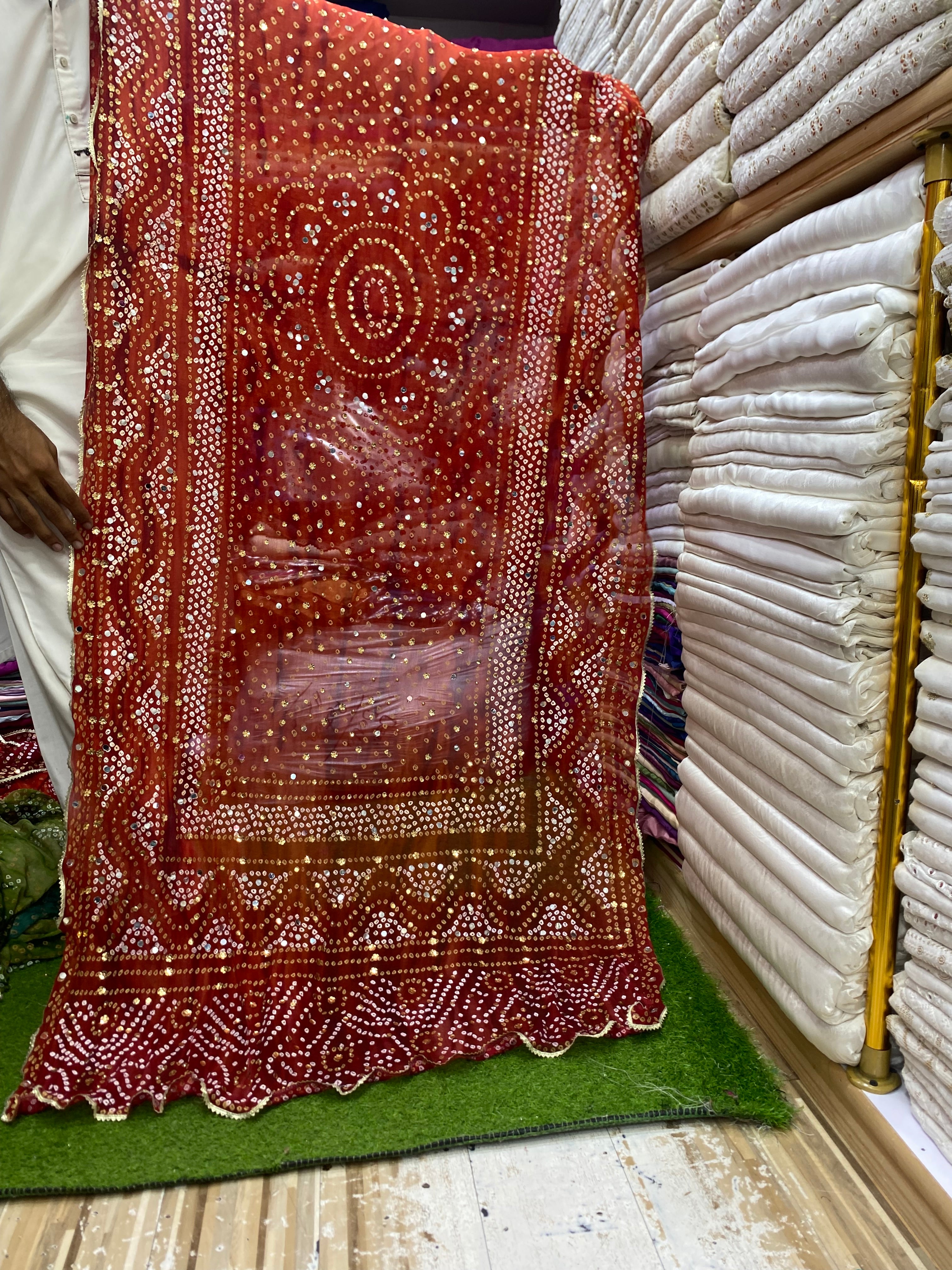 Double shaded Chunri Duppta On Chiffon