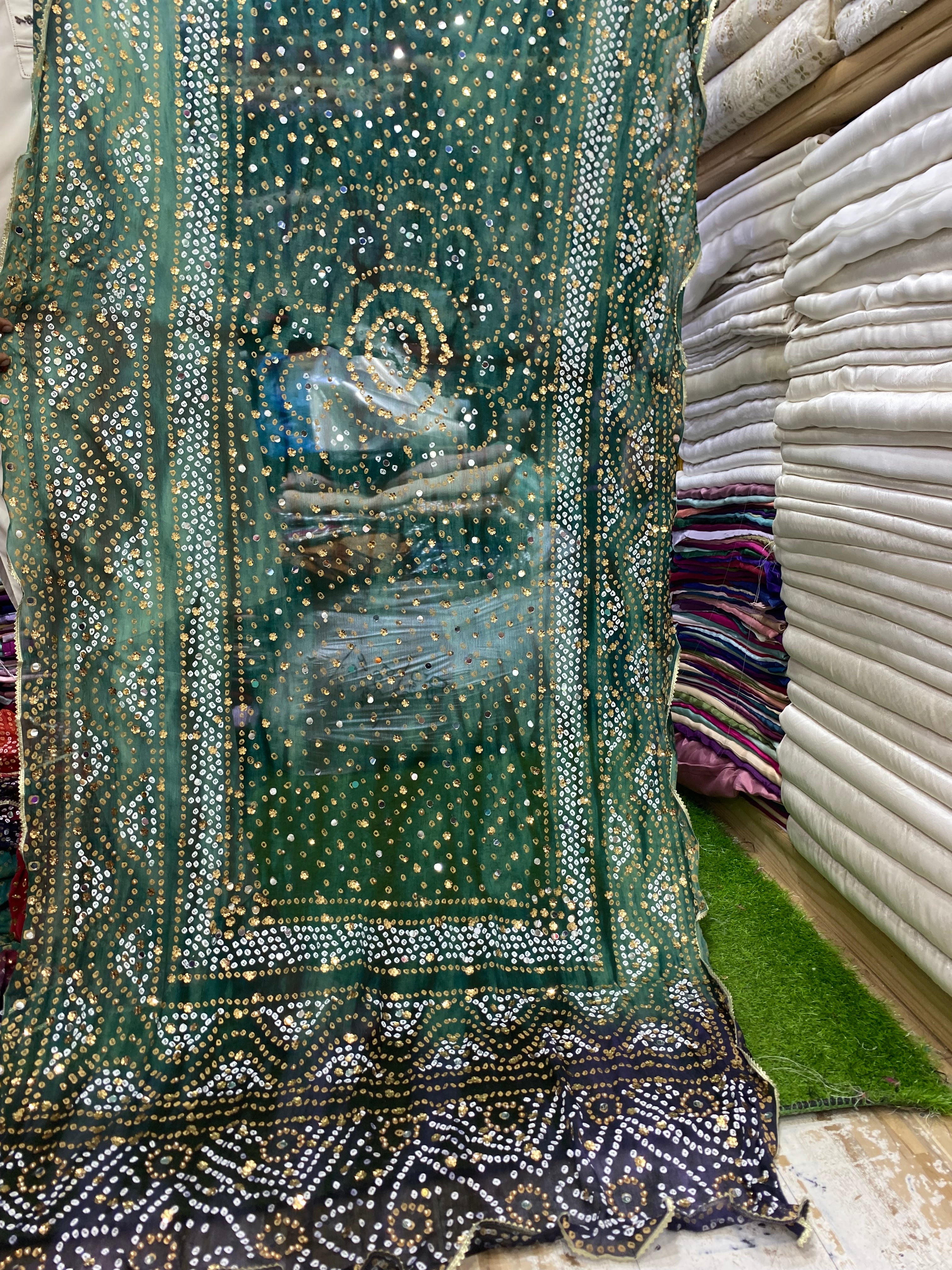 Double Shaded Chunri Duppta on chiffon