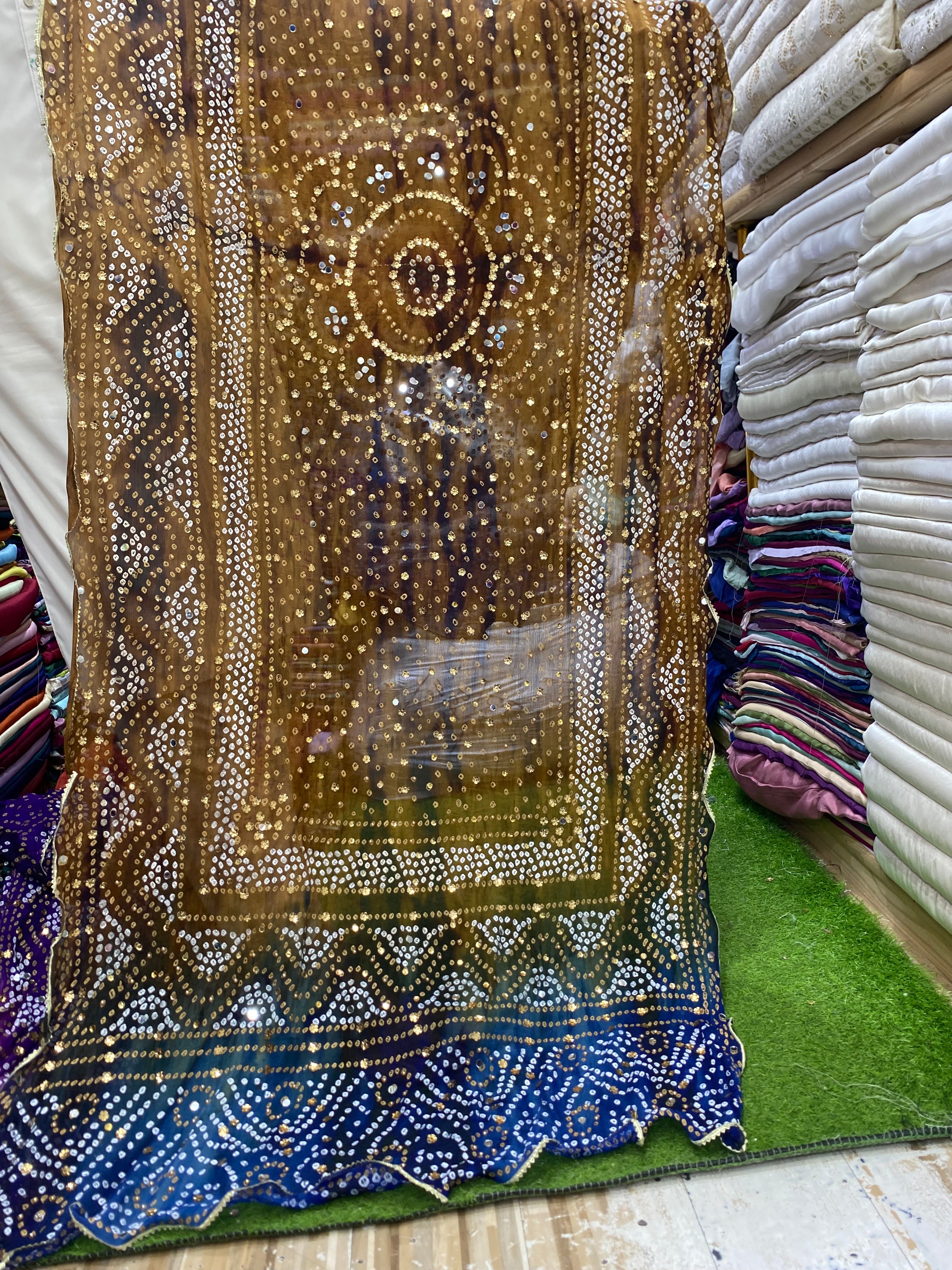 Double Shaded Chunri Duppta on chiffon