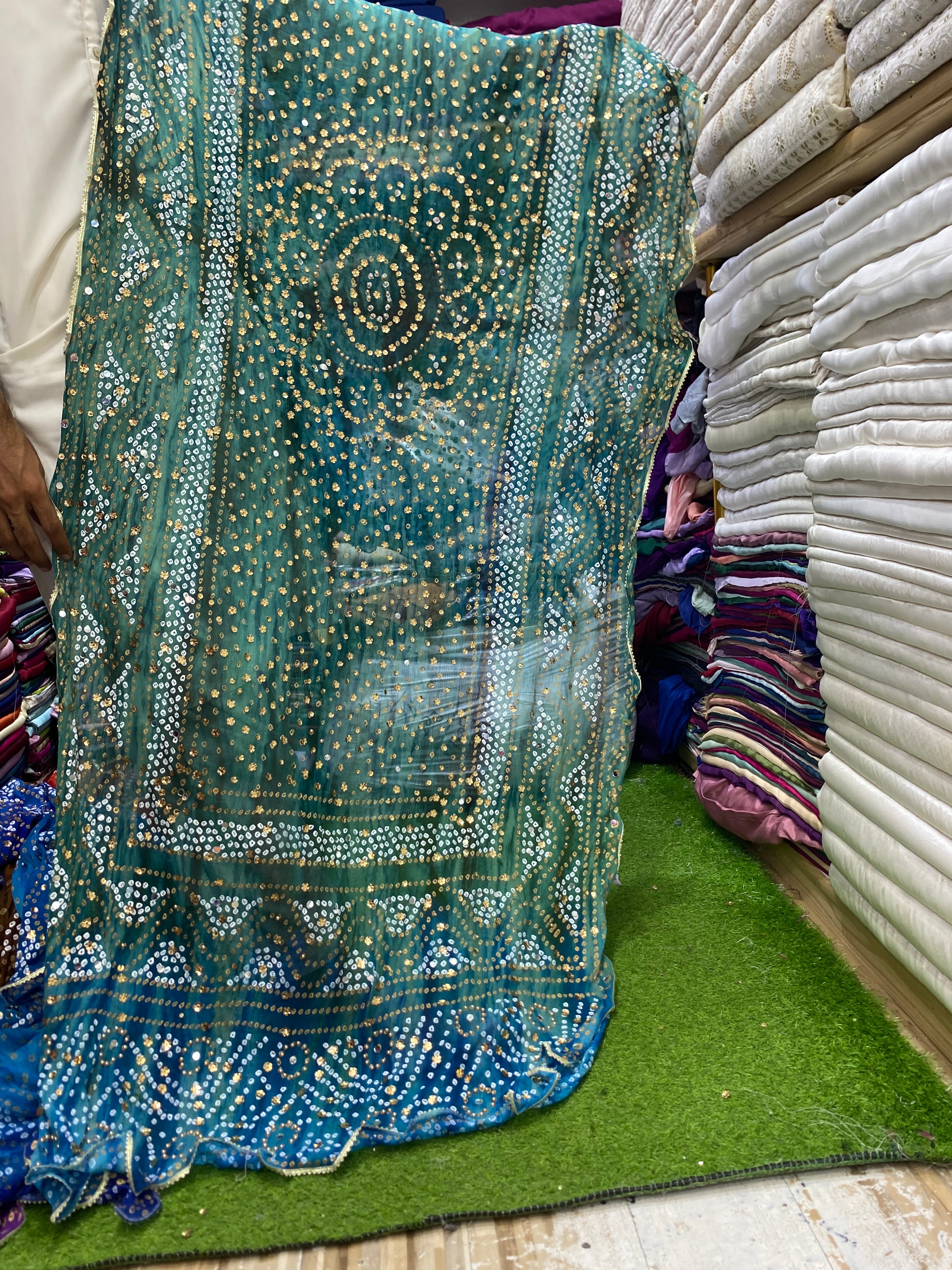 Double Shaded Chunri Duppta on chiffon