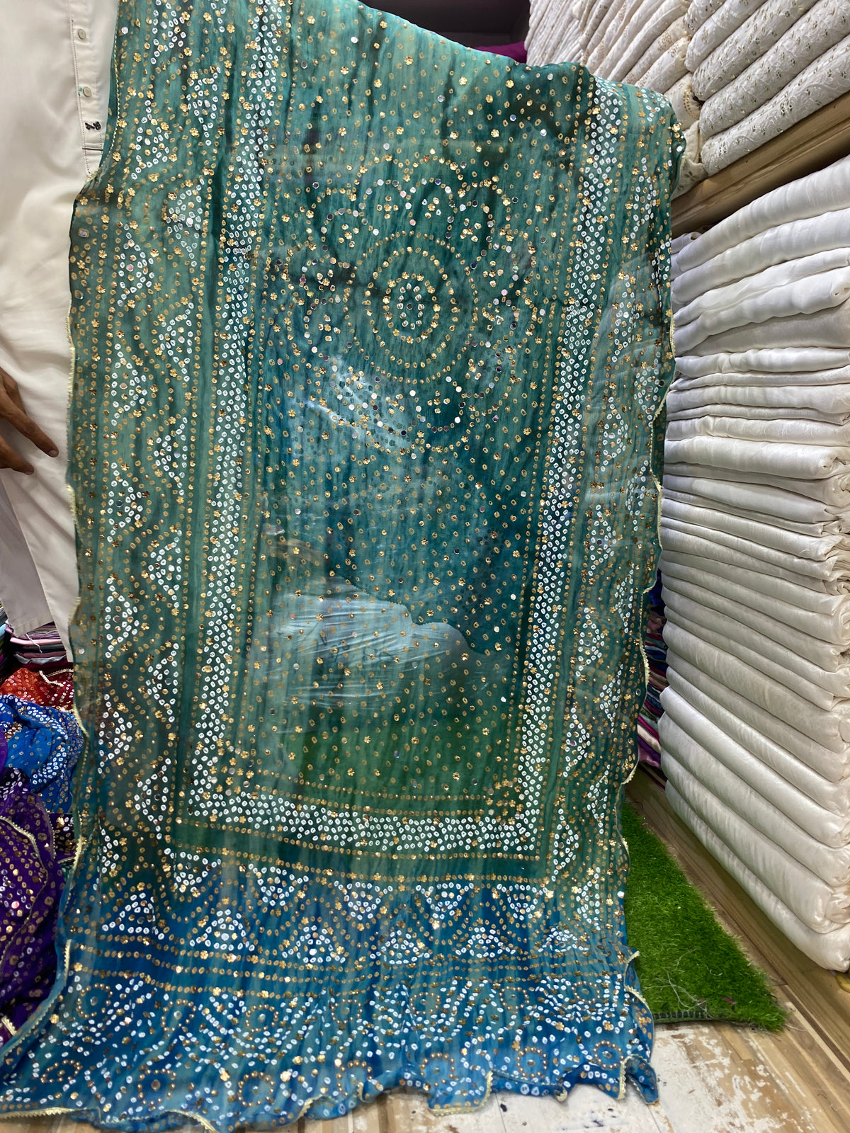 Double Shaded Chunri Duppta on chiffon